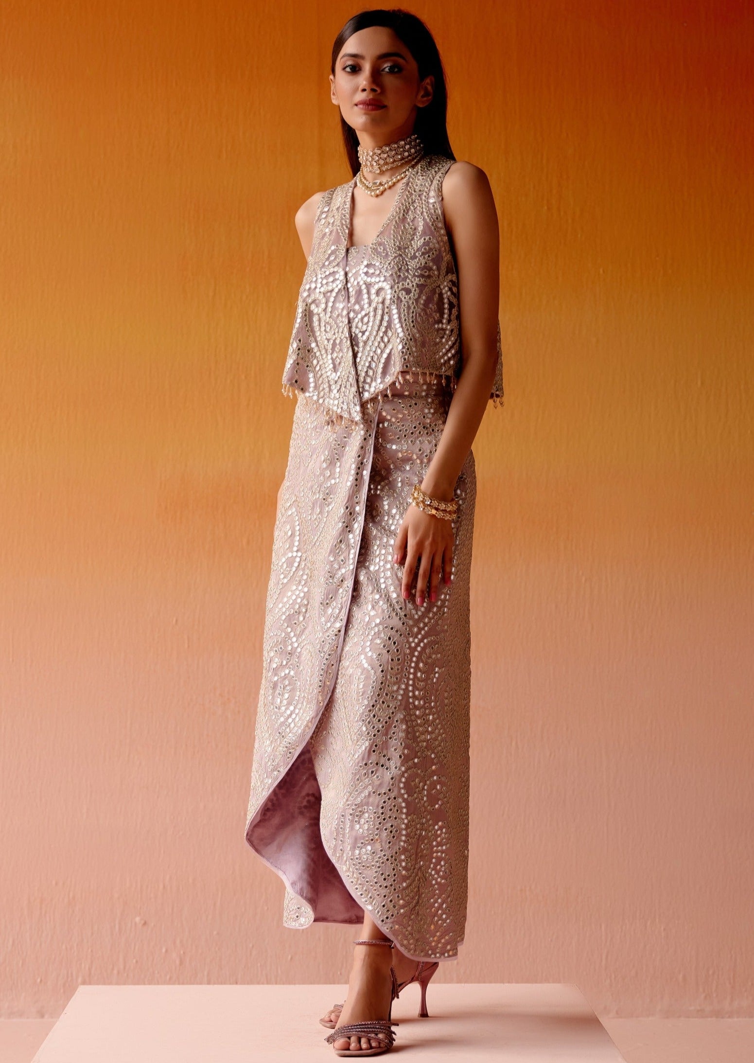 Overlap Skirt Set
