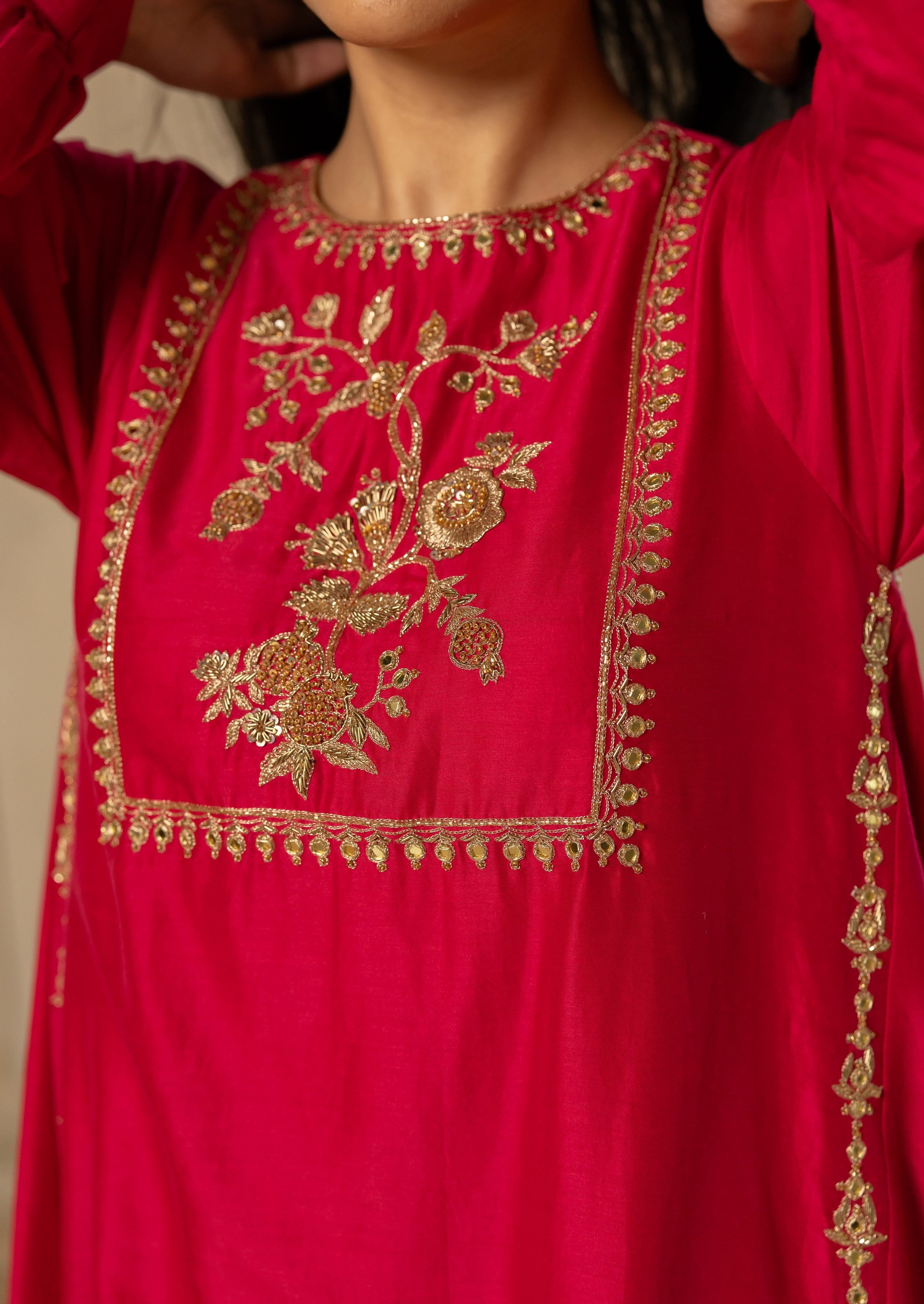Anar Motif Kurta Set