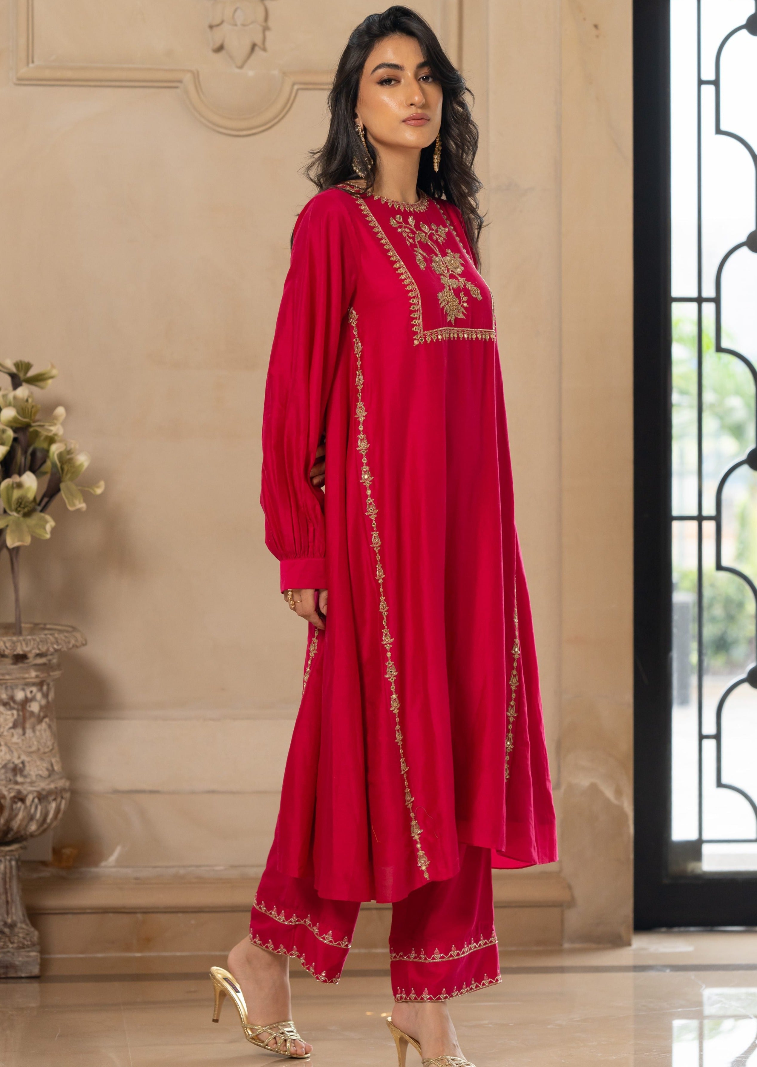 Anar Motif Kurta Set