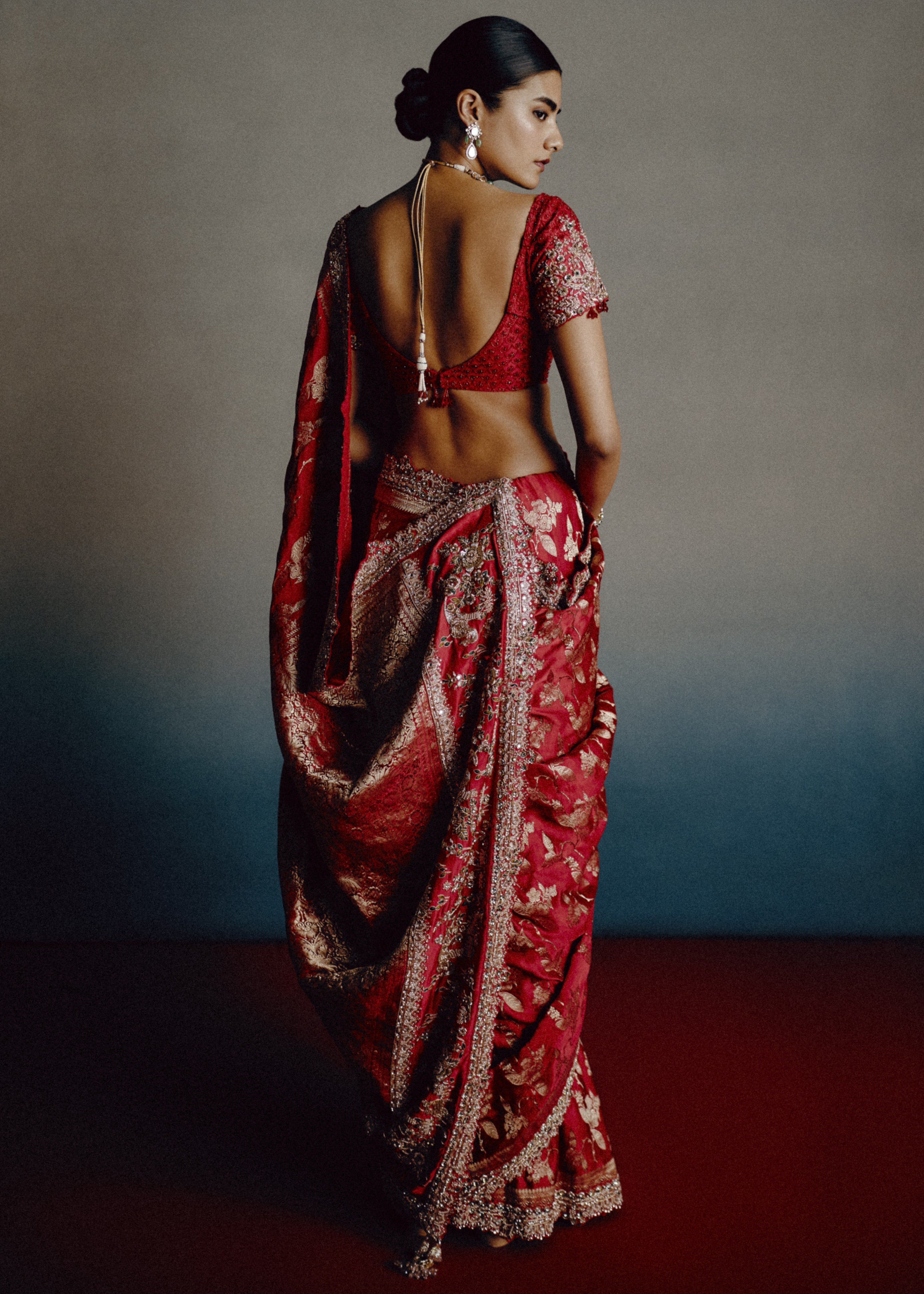 Red Epiphany Bridal Sari