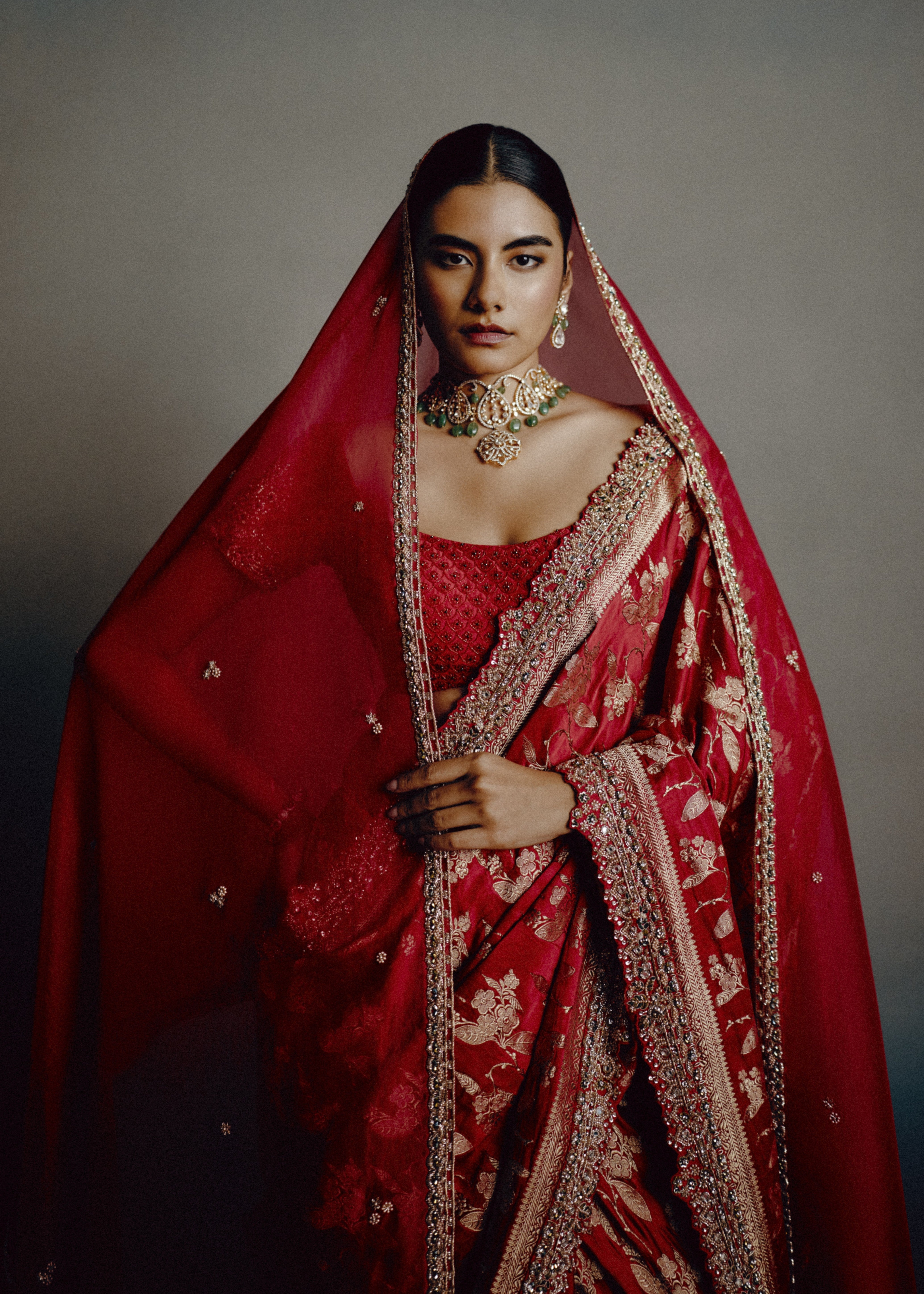 Red Epiphany Bridal Sari
