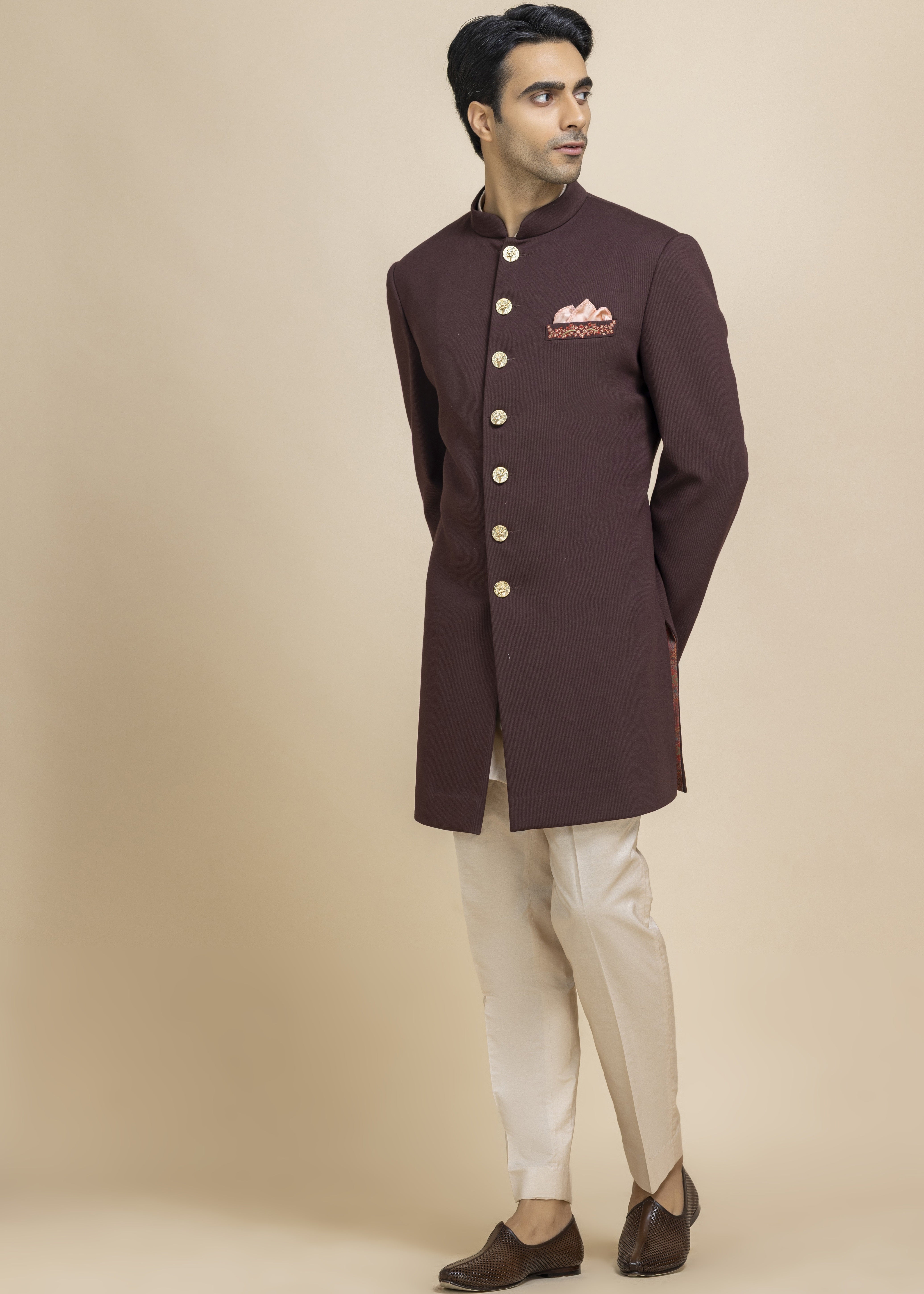 Auburn Regal Achkan