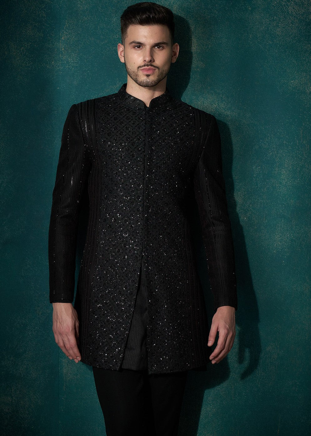 full black chikankari dress Black Roza Modal Chikankari Straight Kurta Set