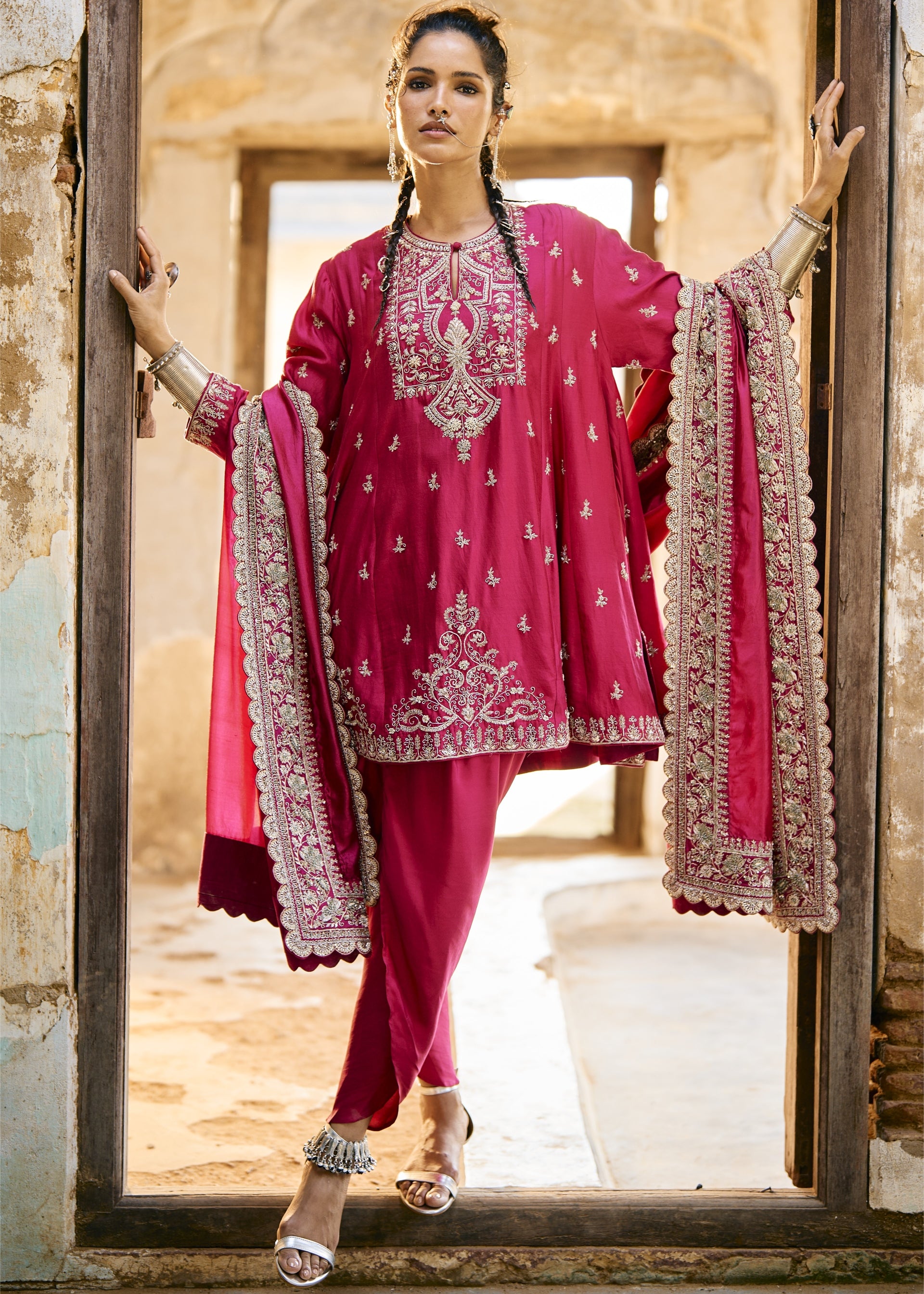 Rani Pink Tunic Set