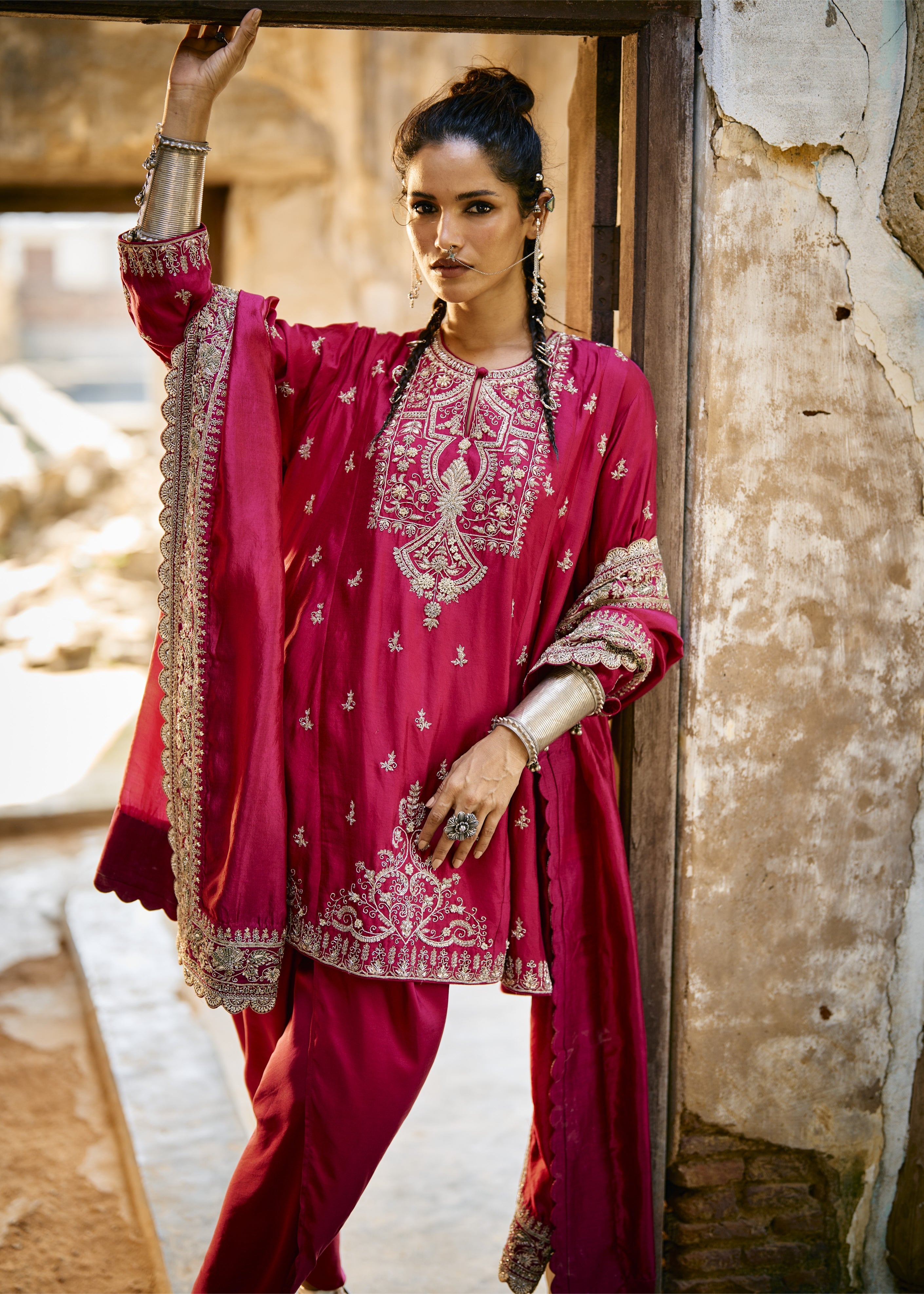 Rani Pink Tunic Set