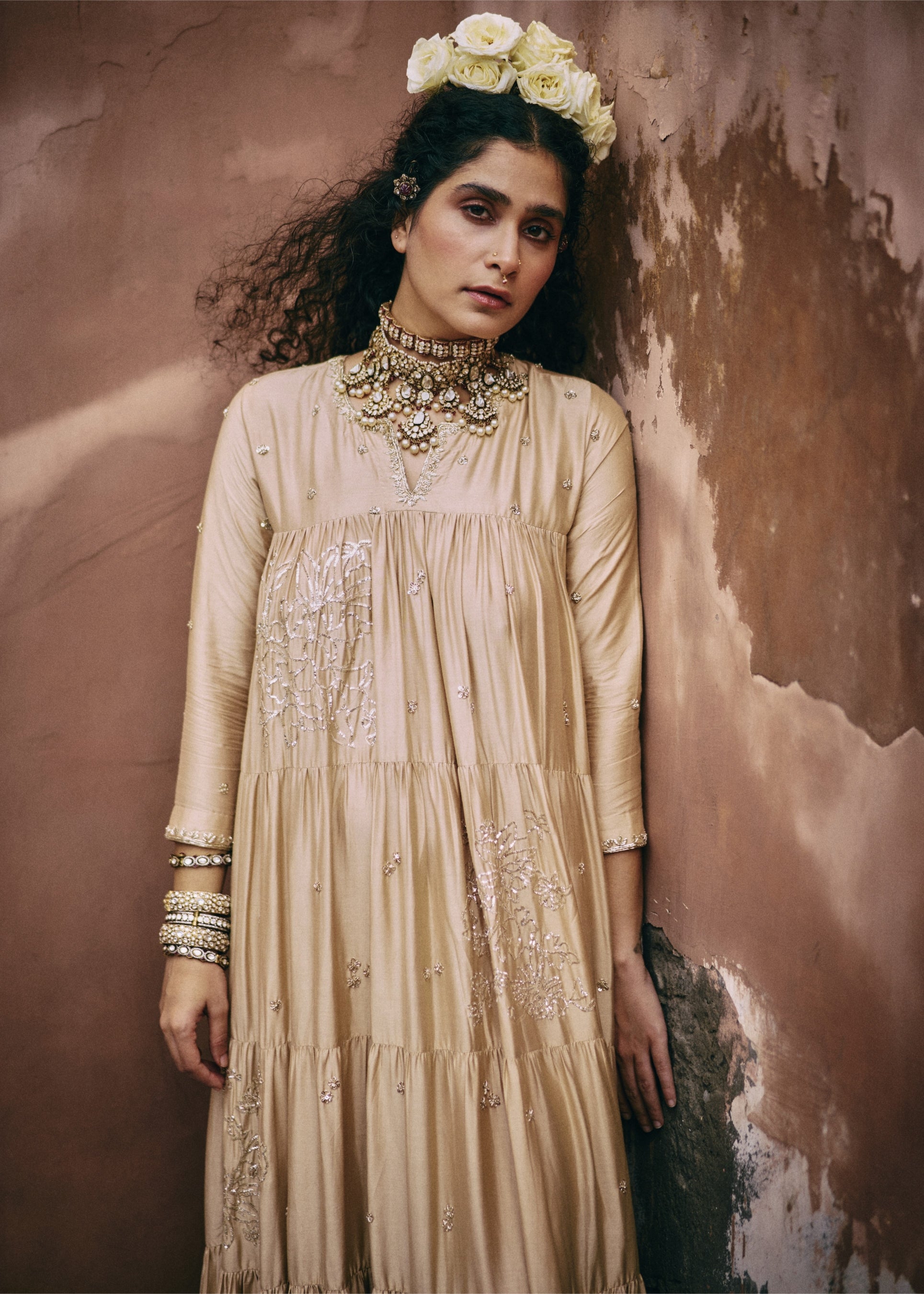 Tiered Anarkali Set