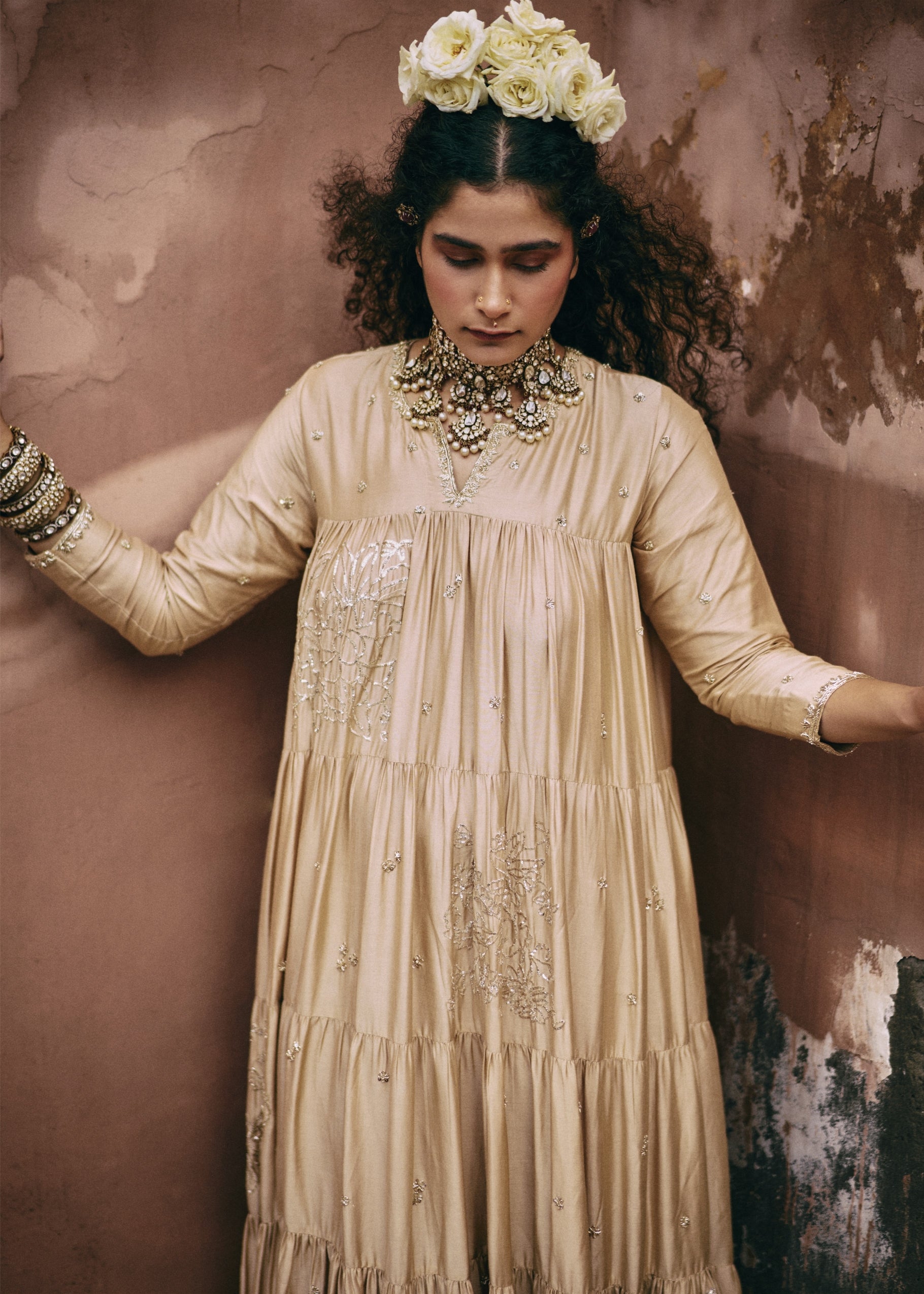 Tiered Anarkali Set