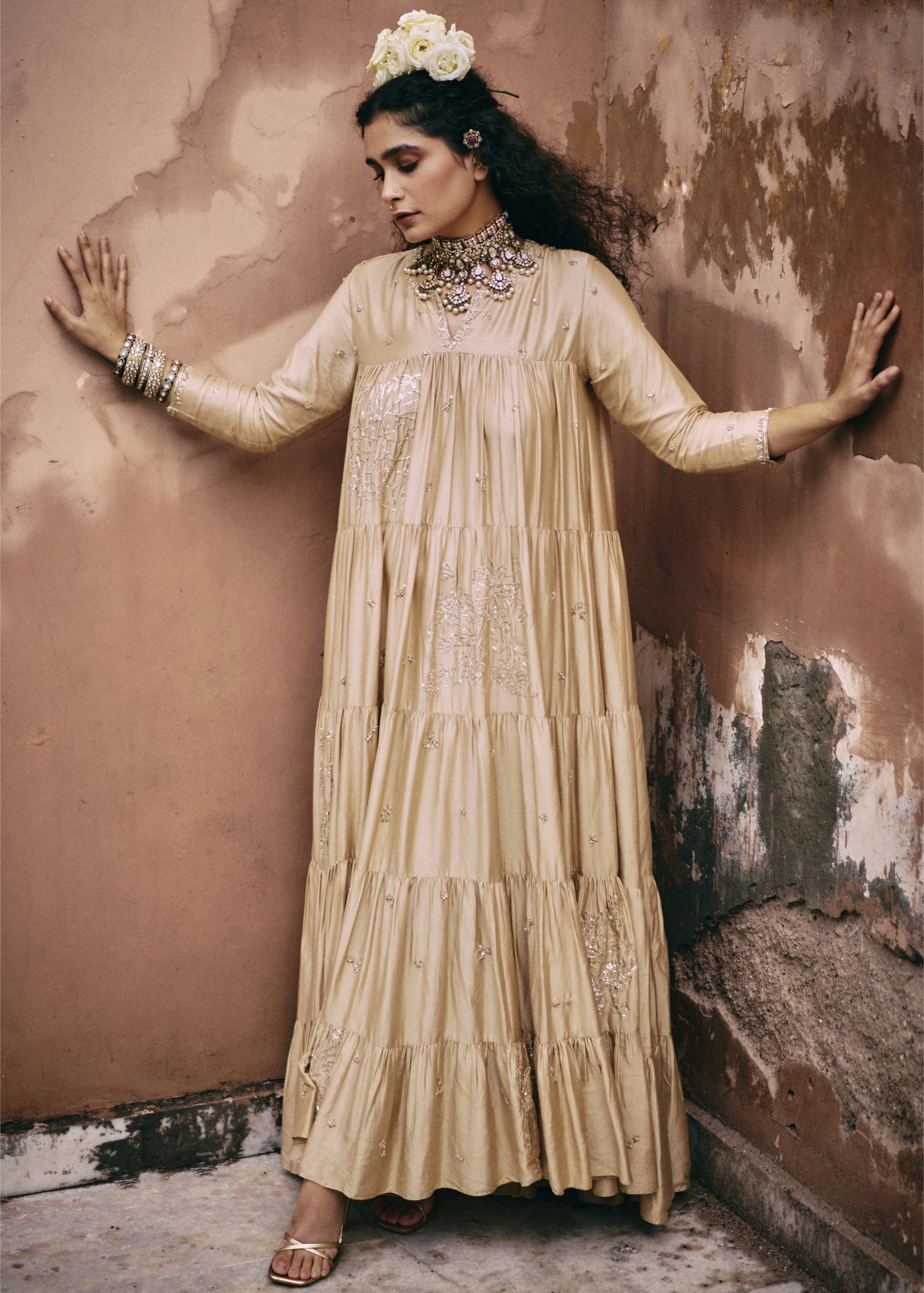 Tiered Anarkali Set