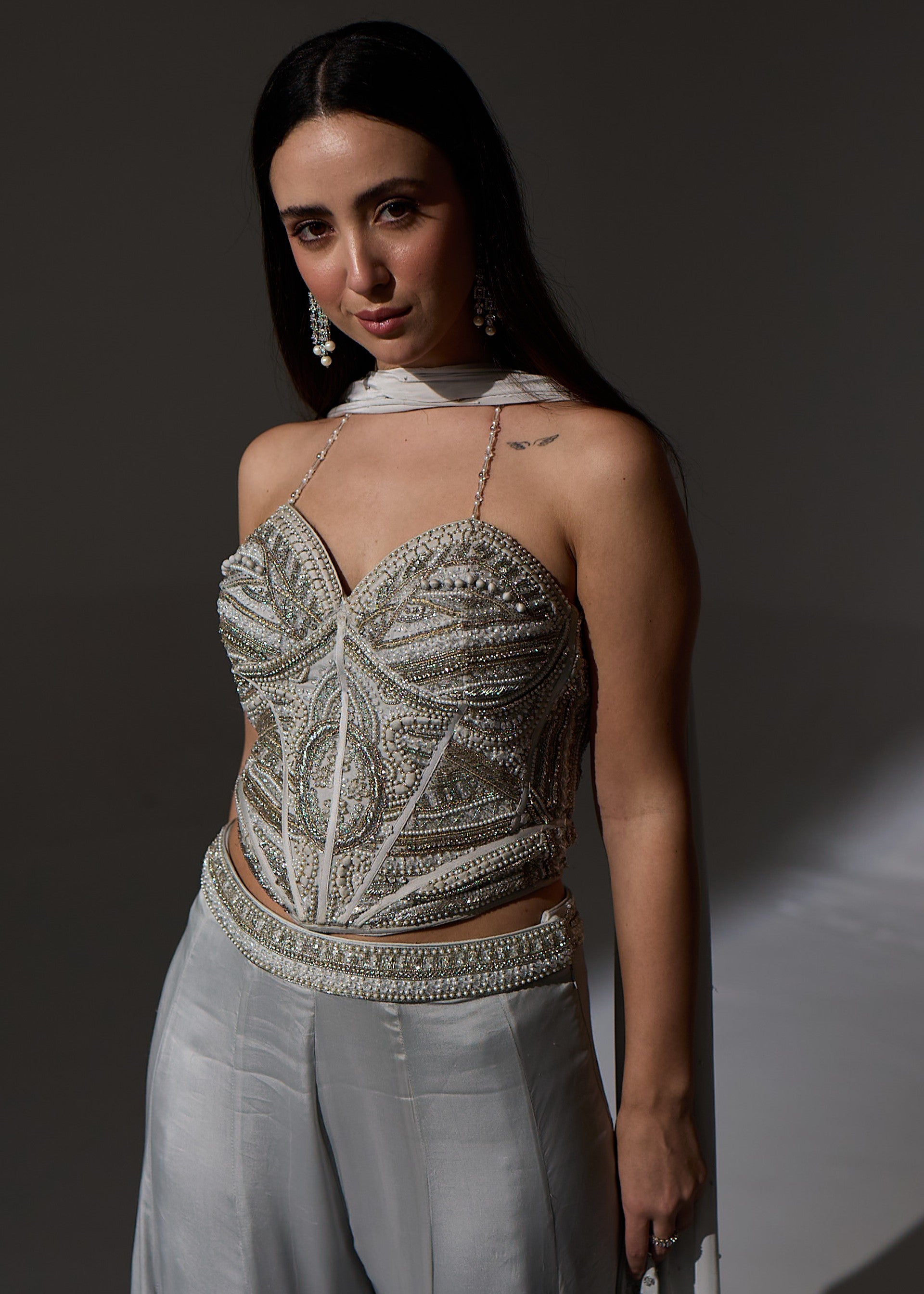 Agnes Corset Sharara Set