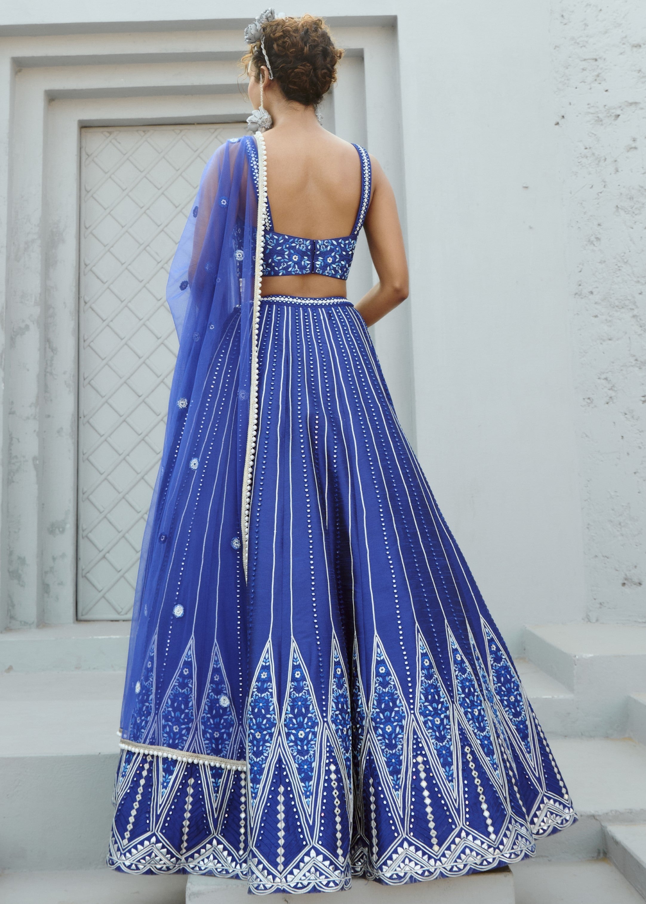 Blue Sunflower Skirt