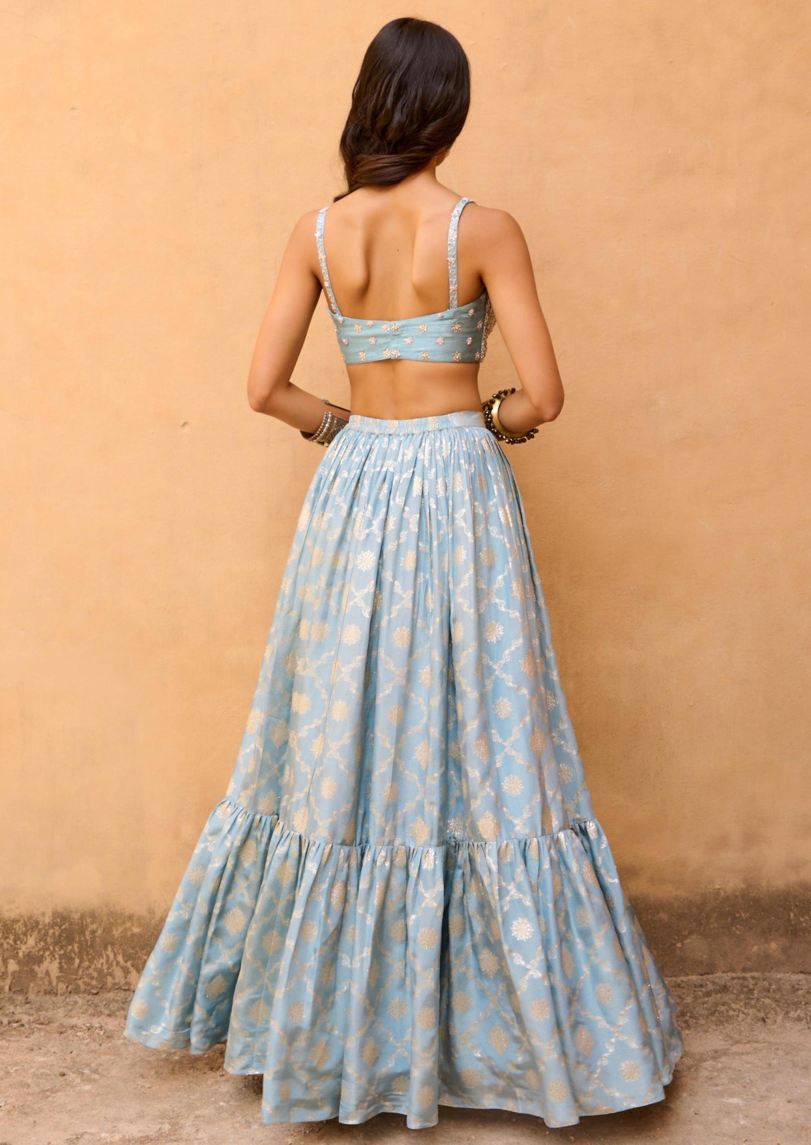 Pearl Jamewar Skirt