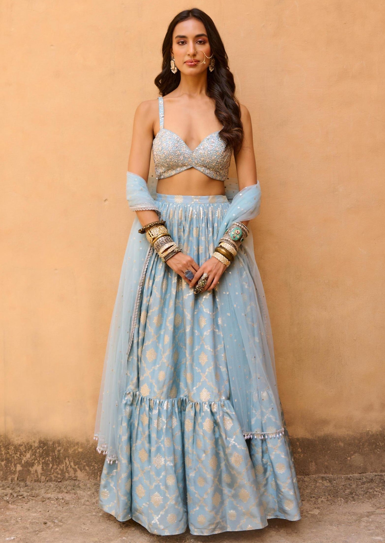 Pearl Jamewar Skirt