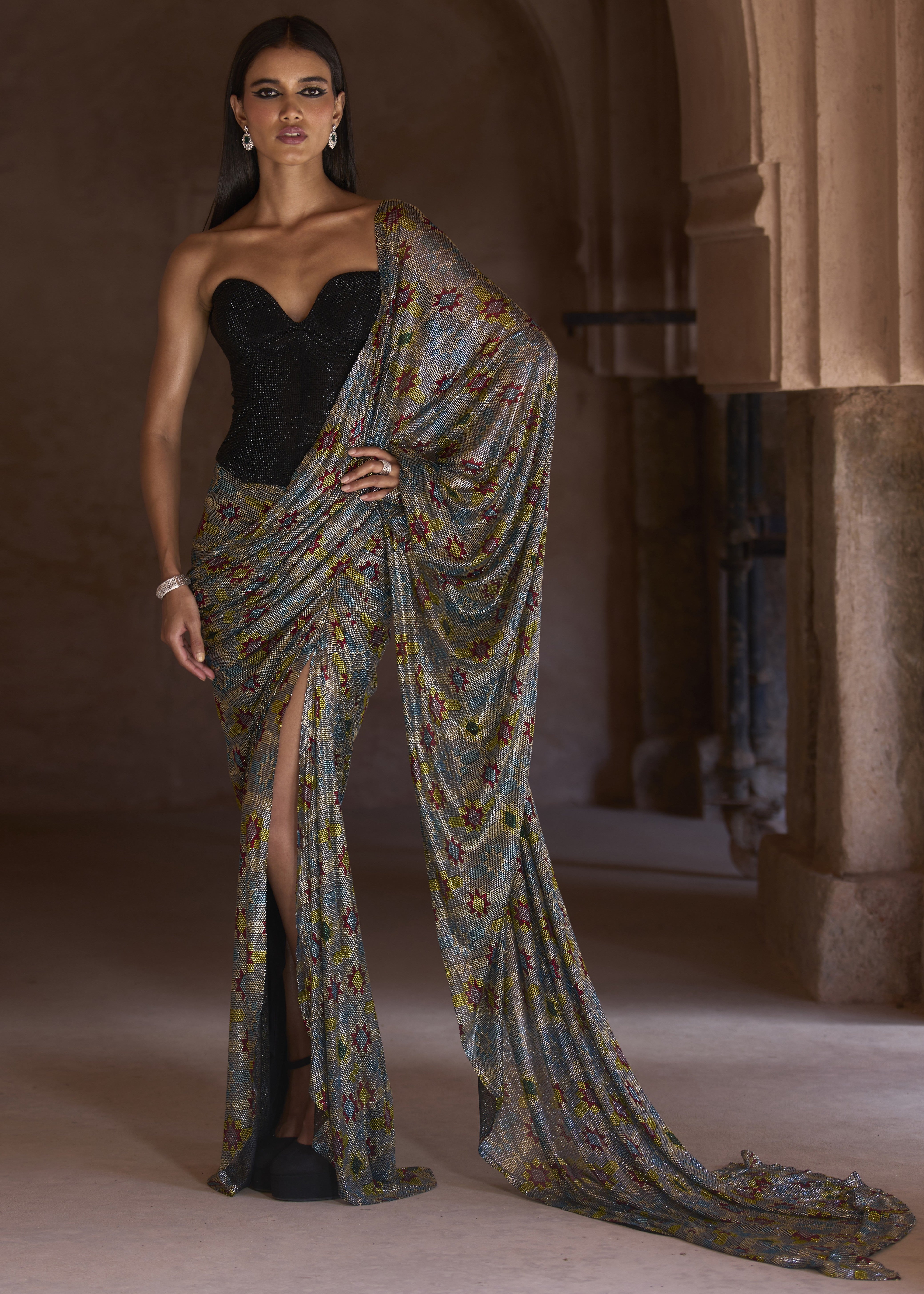 Sana Corset Sari Set