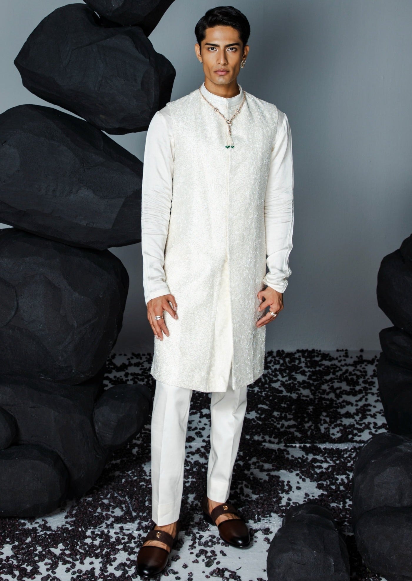 Eternal Sleeveless Sherwani Set