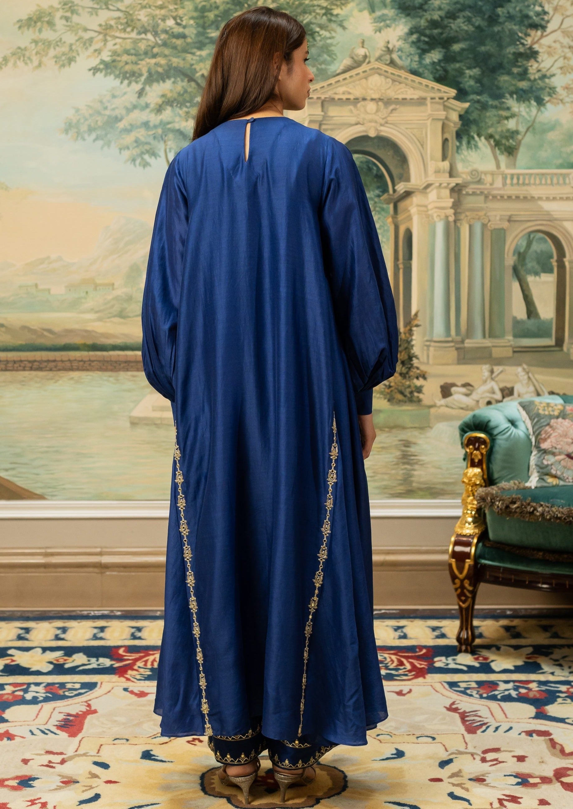 Electric Blue Kurta Set