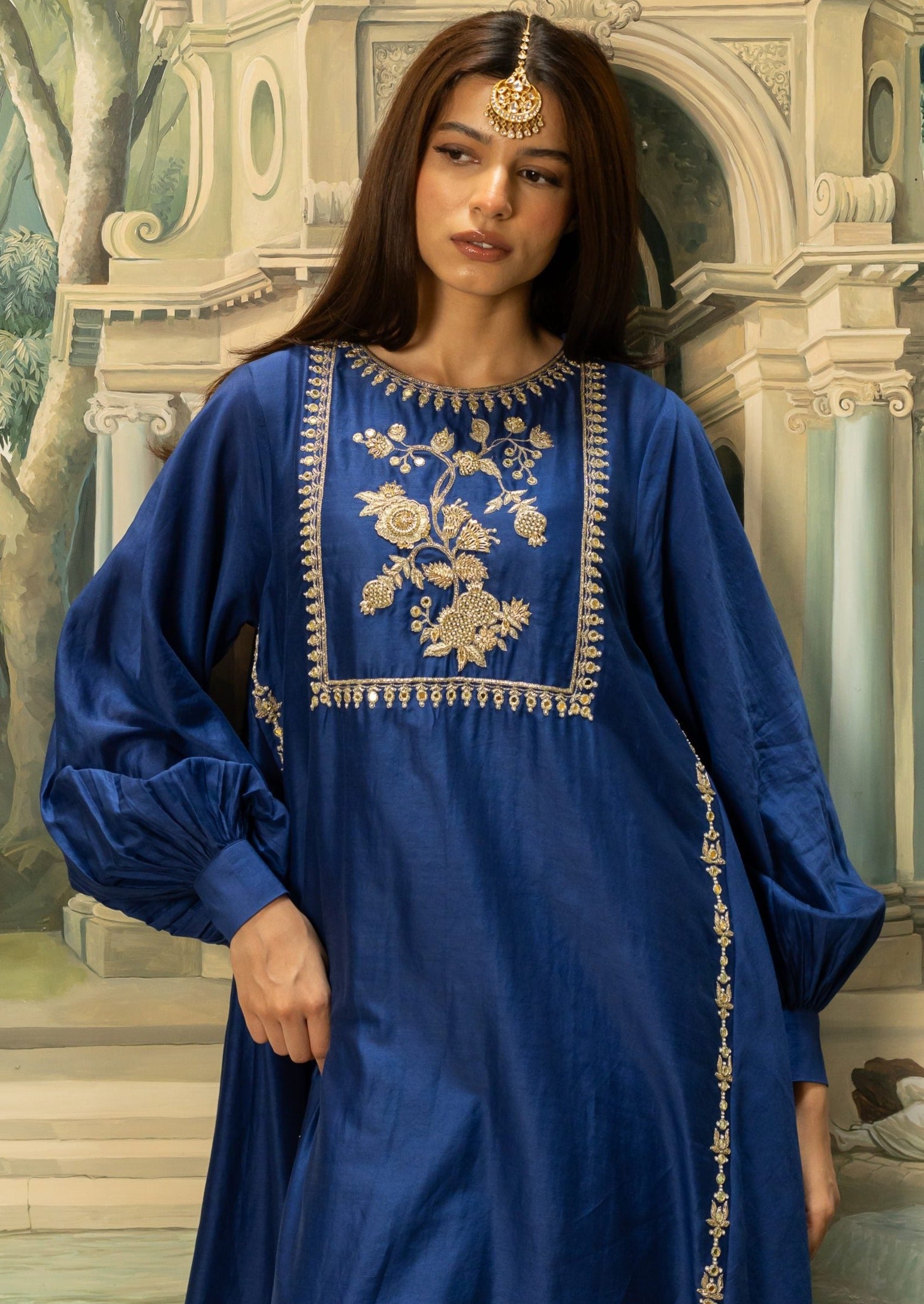 Electric Blue Kurta Set