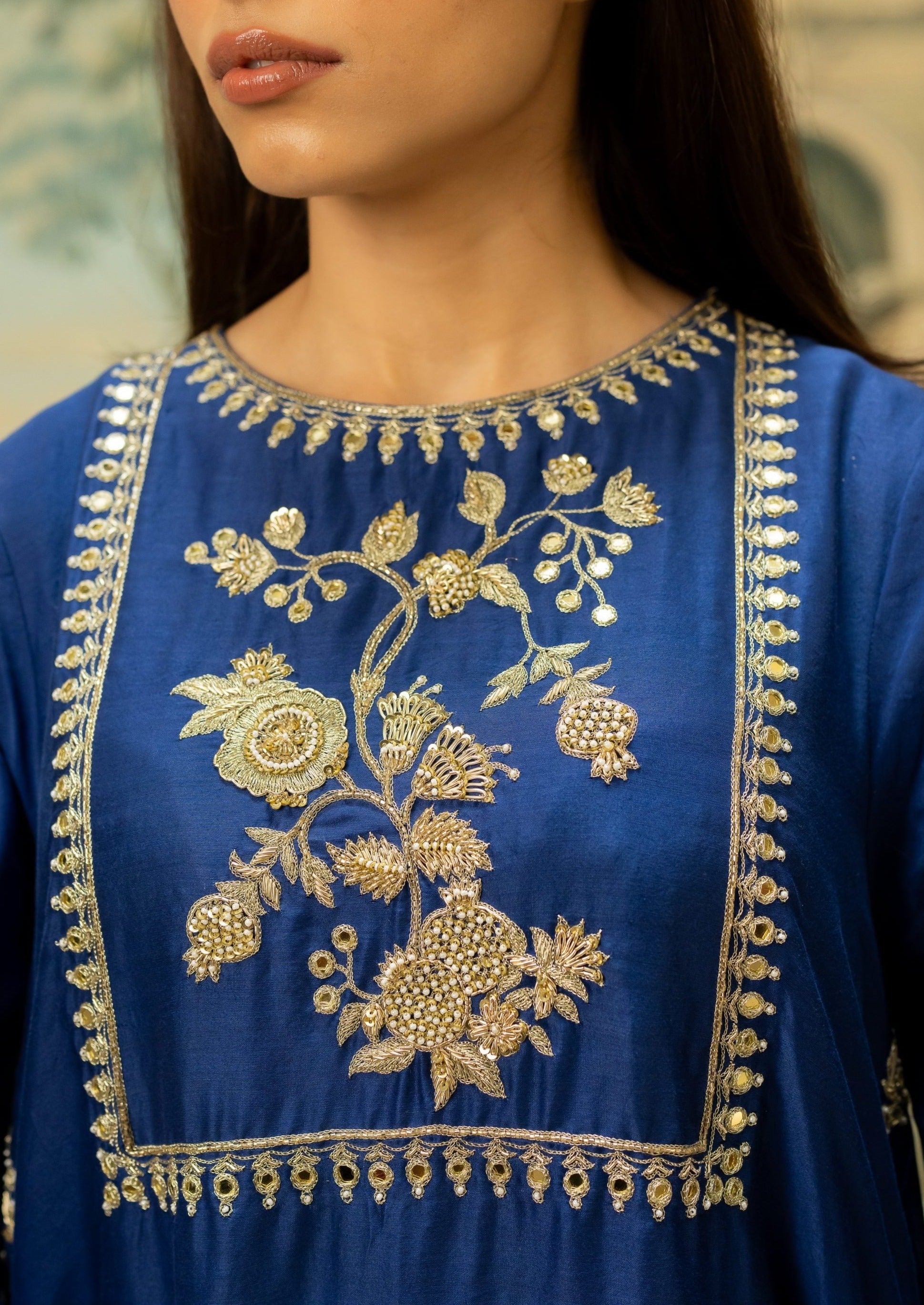 Electric Blue Kurta Set
