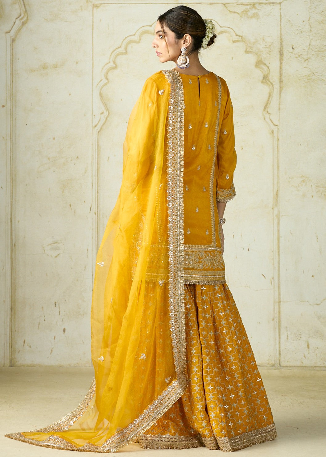 Mustard Yellow Mumtaz Sharara Set
