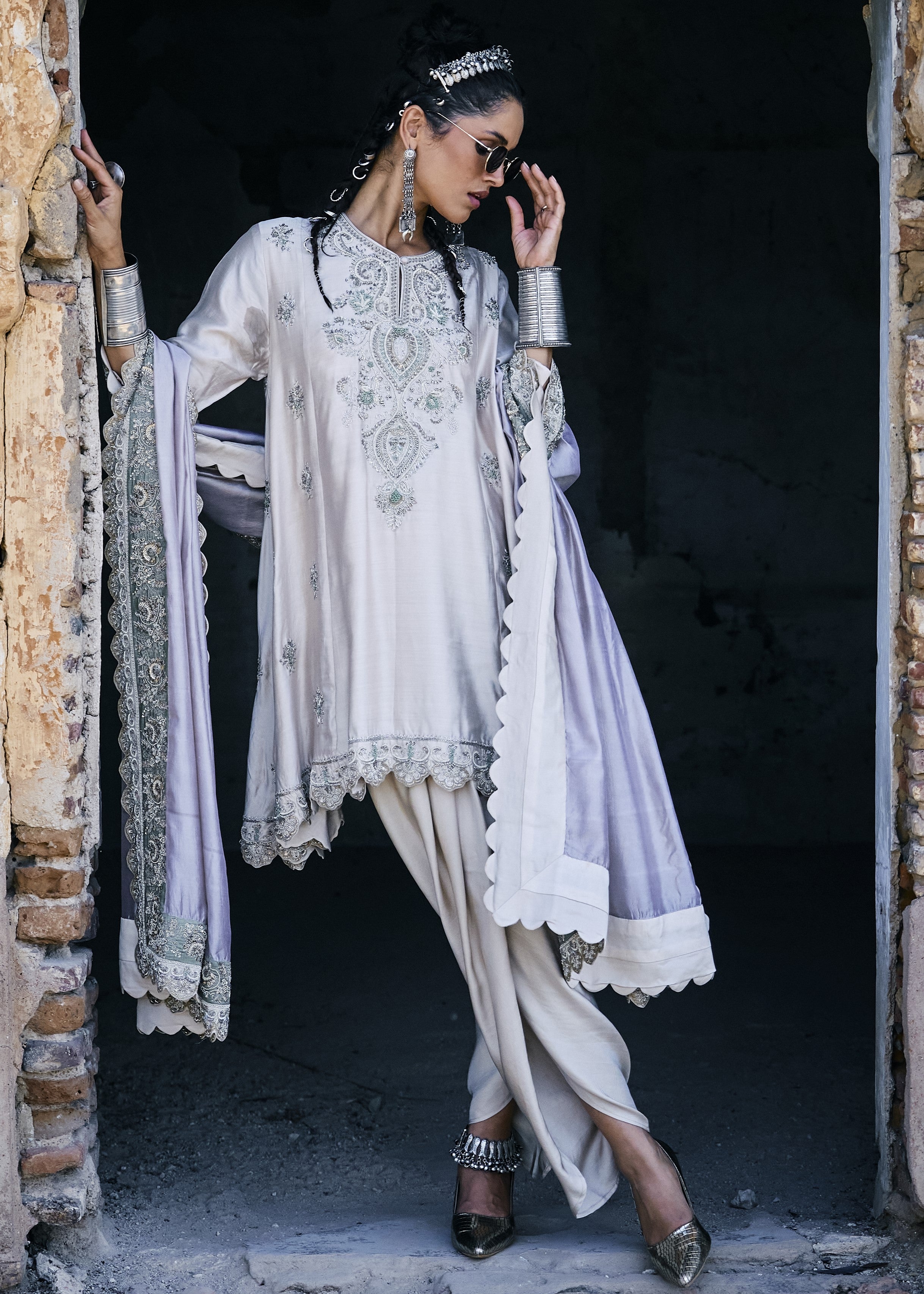 Beige Tunic Set