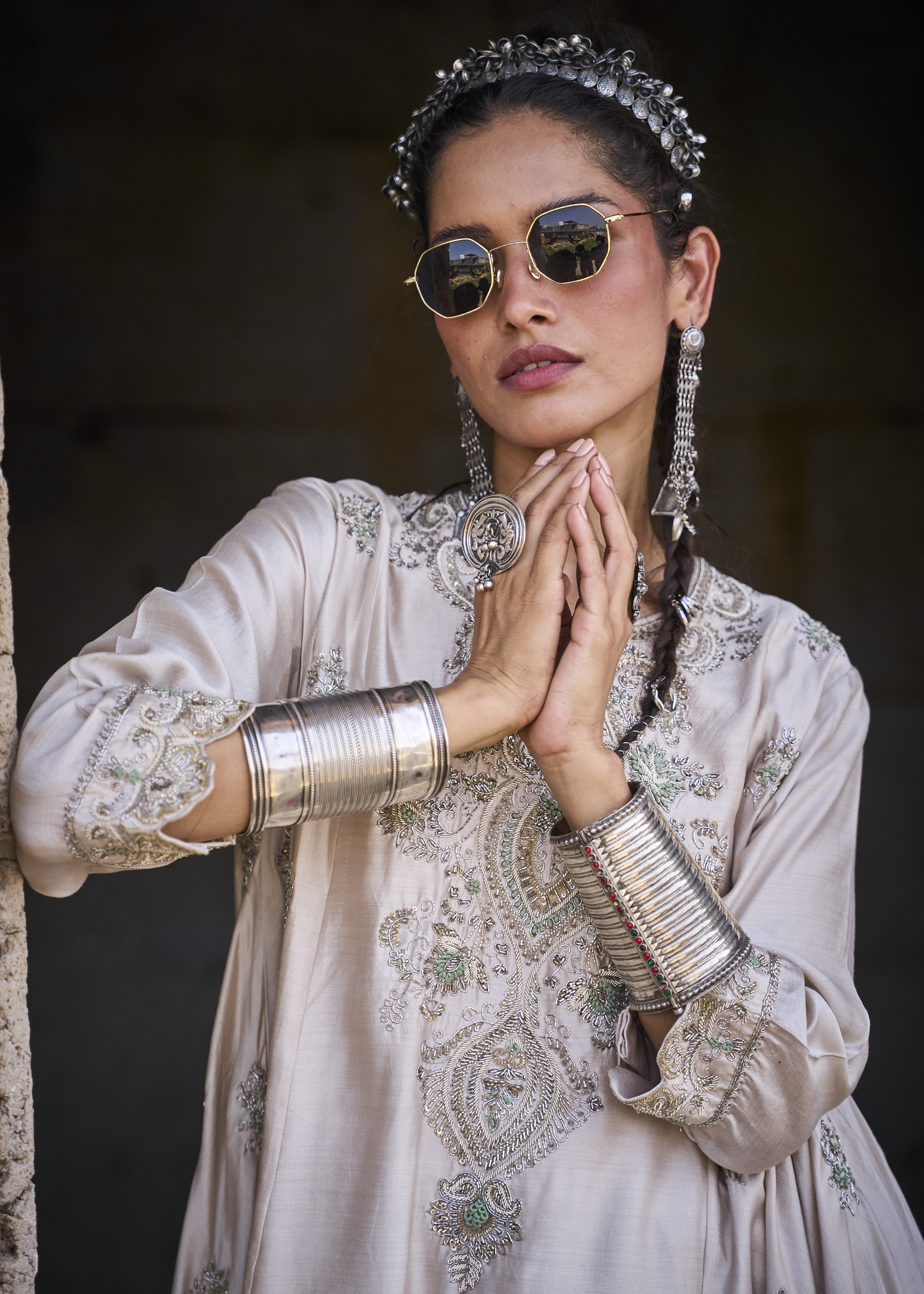 Beige Tunic Set