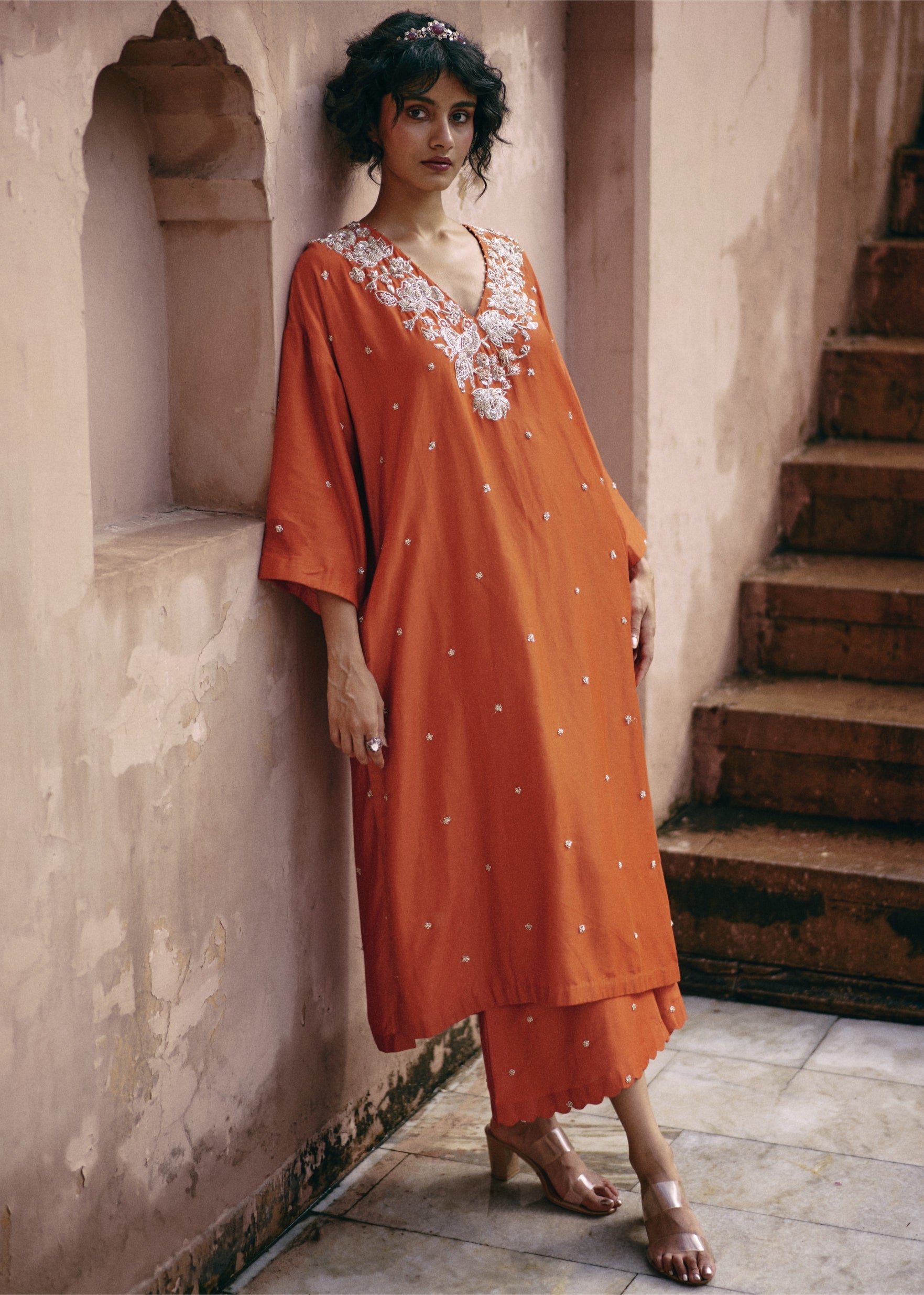 Burnt Orange Kurta Set