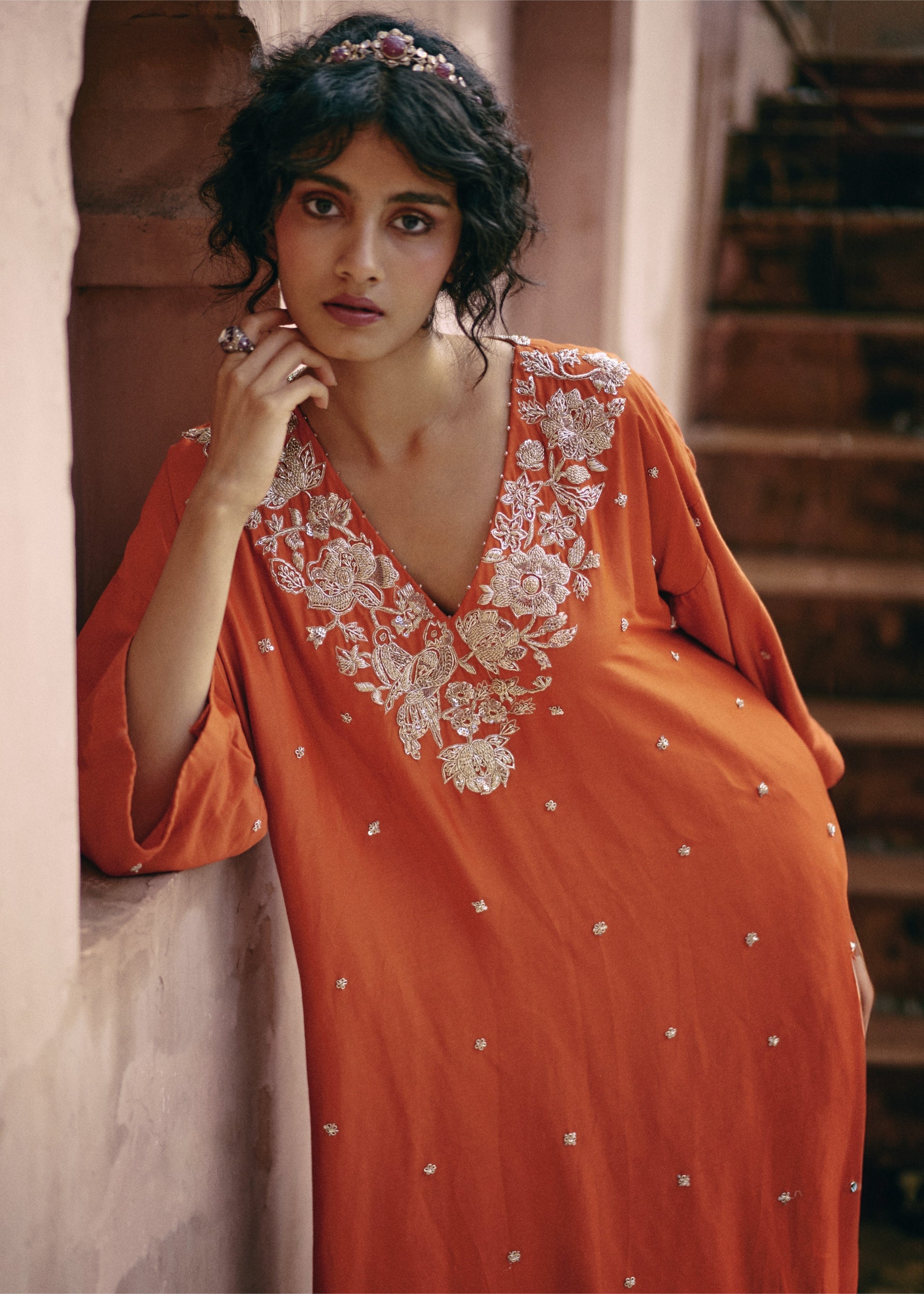 Burnt Orange Kurta Set