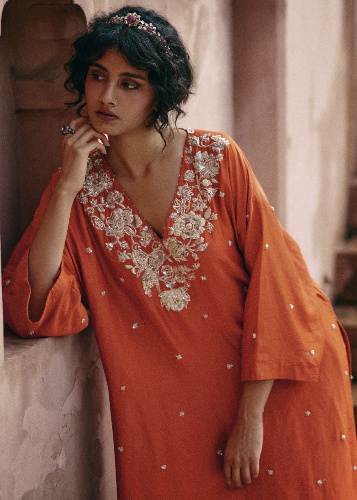 Burnt Orange Kurta Set