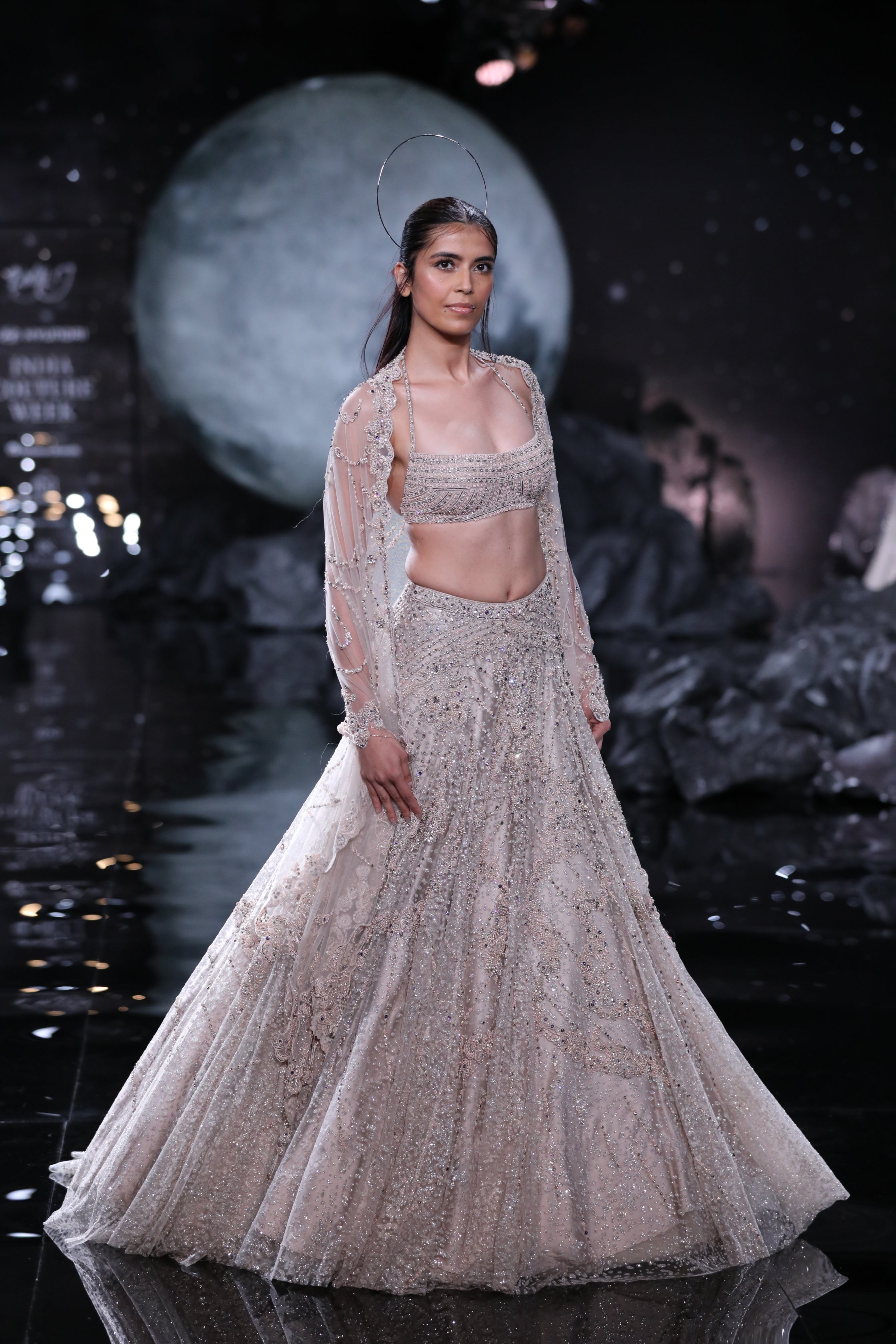 Ophelia Shimmer Tulle Bridal Lehenga Set