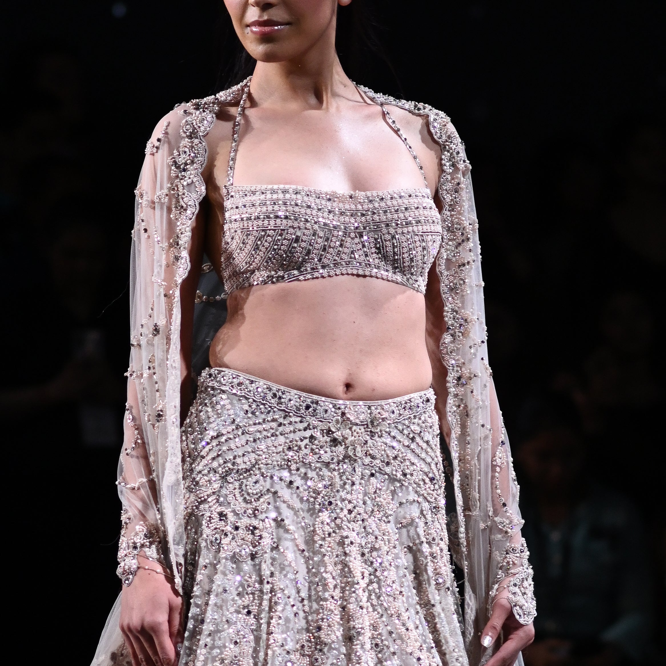 Ophelia Shimmer Tulle Bridal Lehenga Set