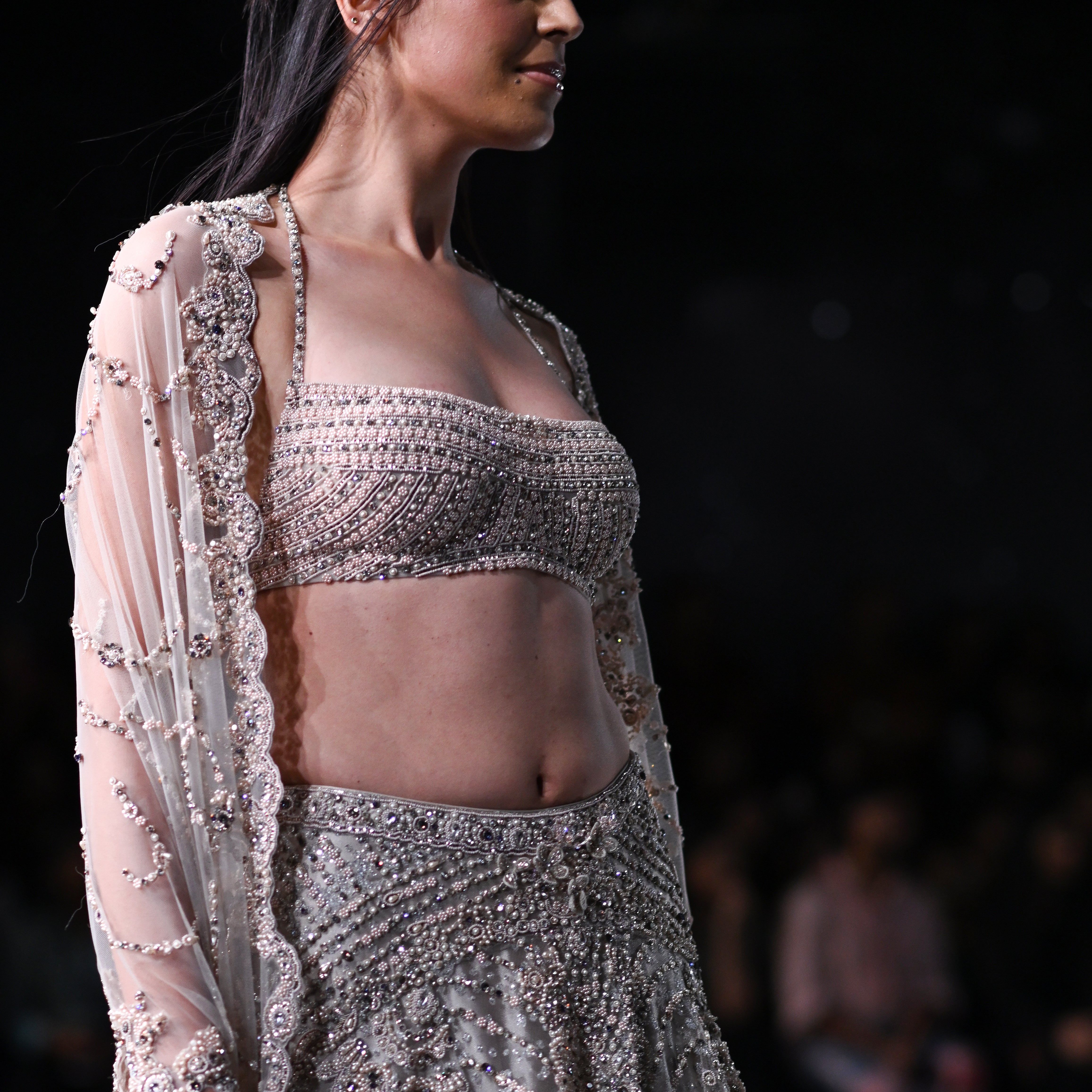 Ophelia Shimmer Tulle Bridal Lehenga Set