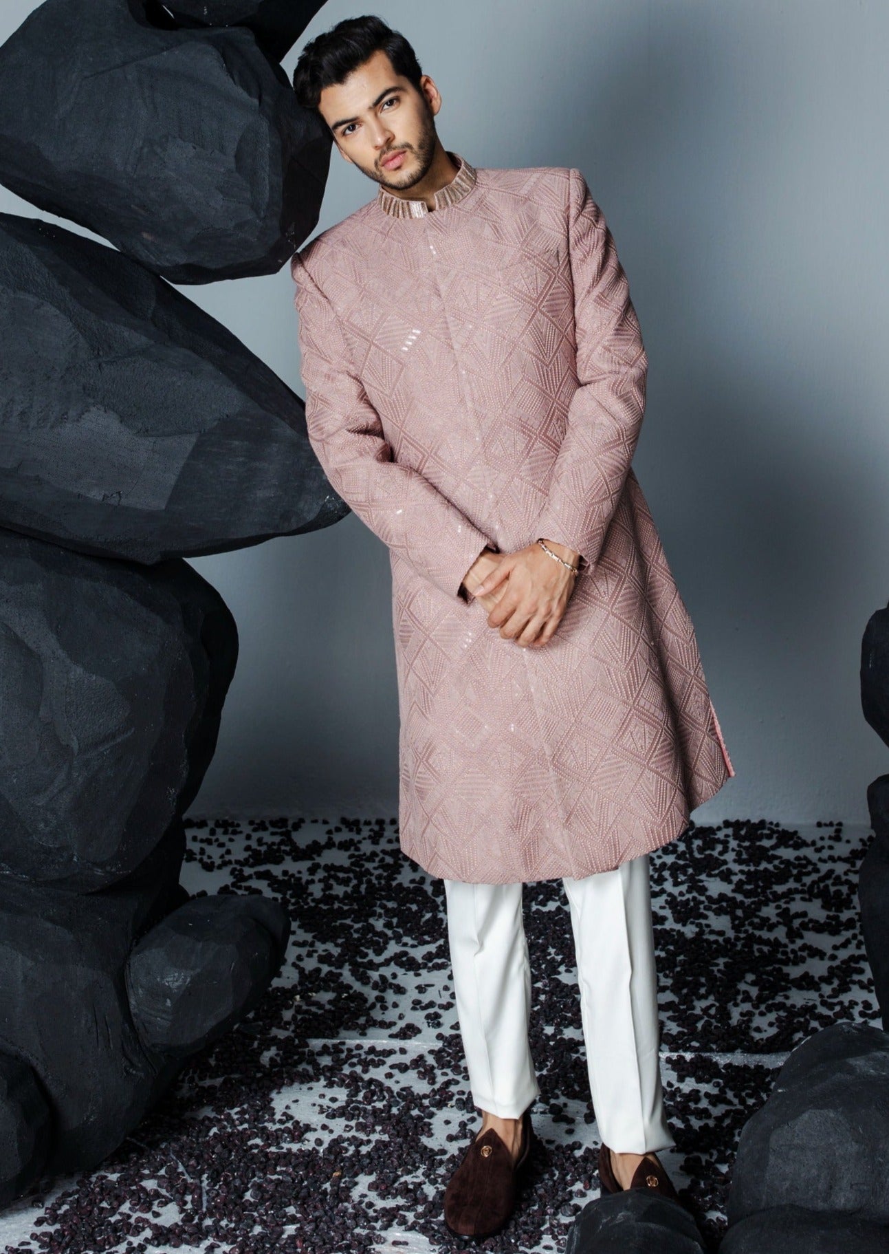 Soft Stone Sherwani Set