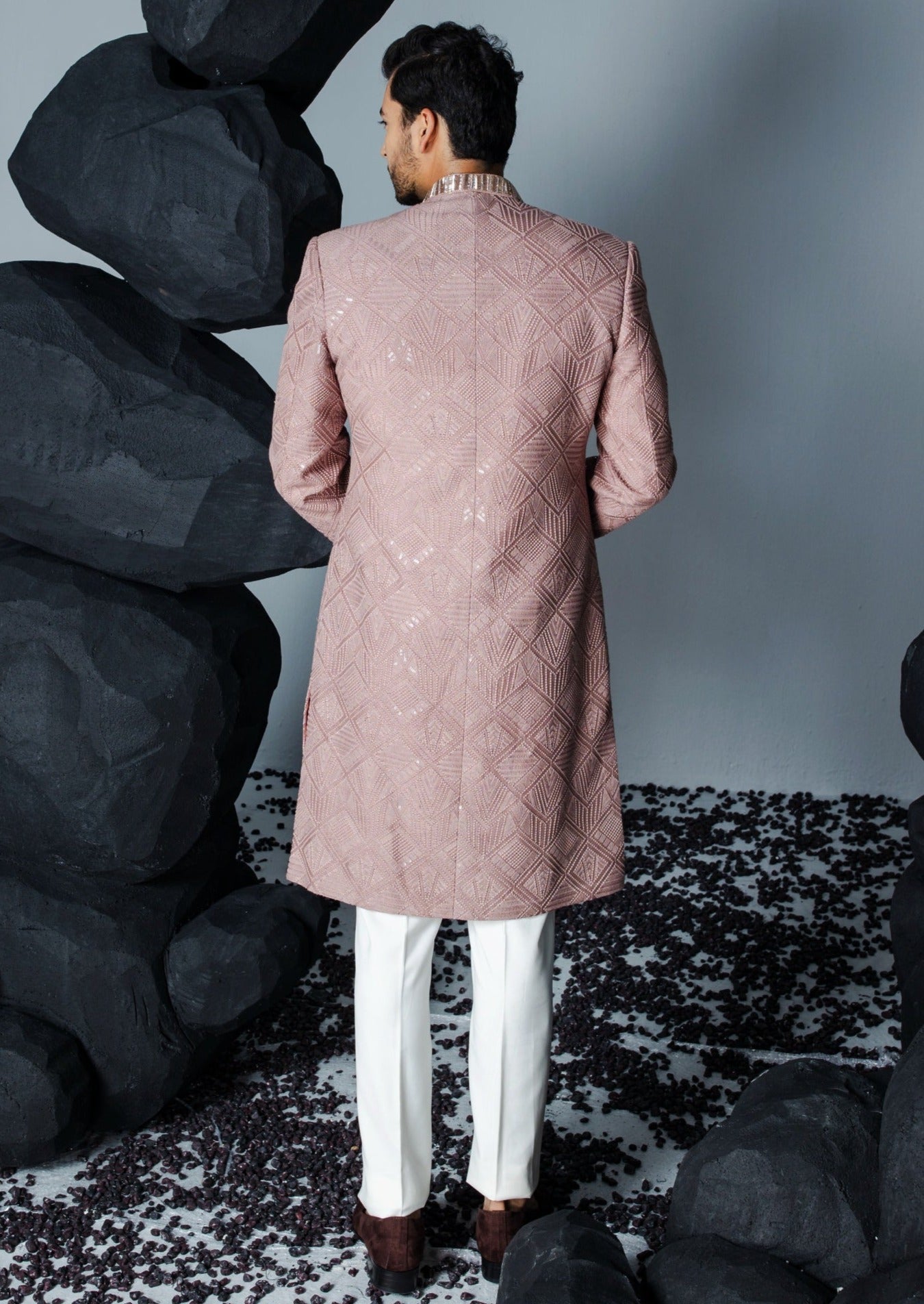 Soft Stone Sherwani Set