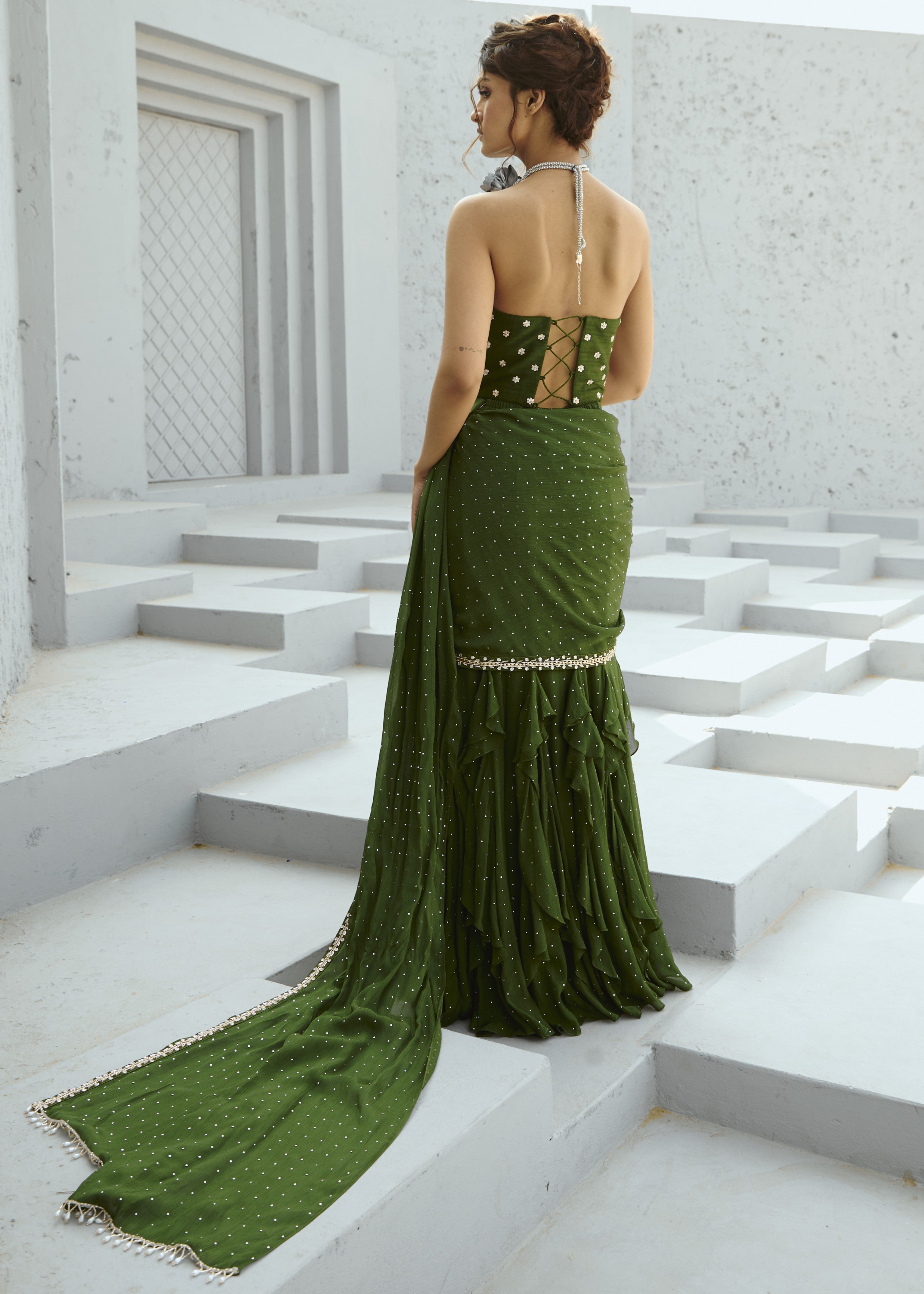 Bianca Corset Pre Drape Sari