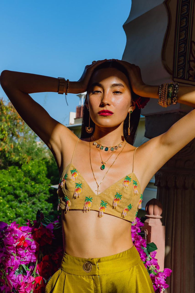 Indian Phool & Dancing Pineapples Co-Ord Set