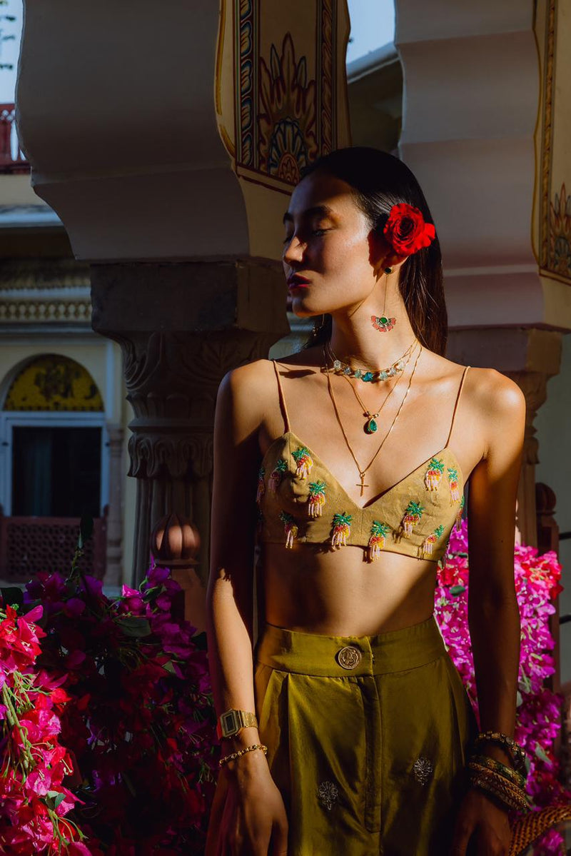 Indian Phool & Dancing Pineapples Co-Ord Set