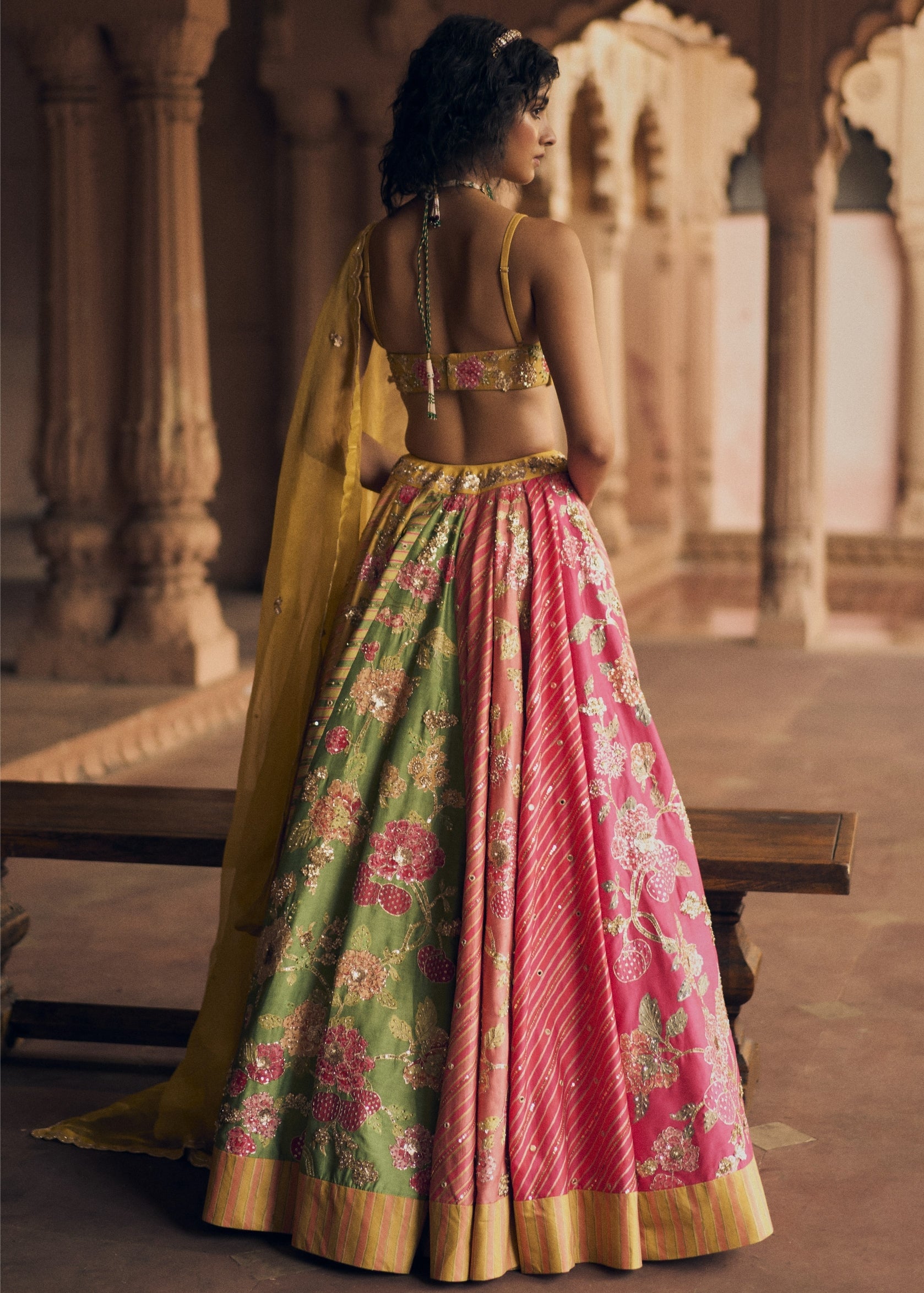 Multi-Color Floral Heavy Lehenga
