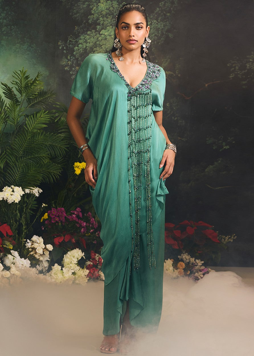 Teal Sage Kurta Set