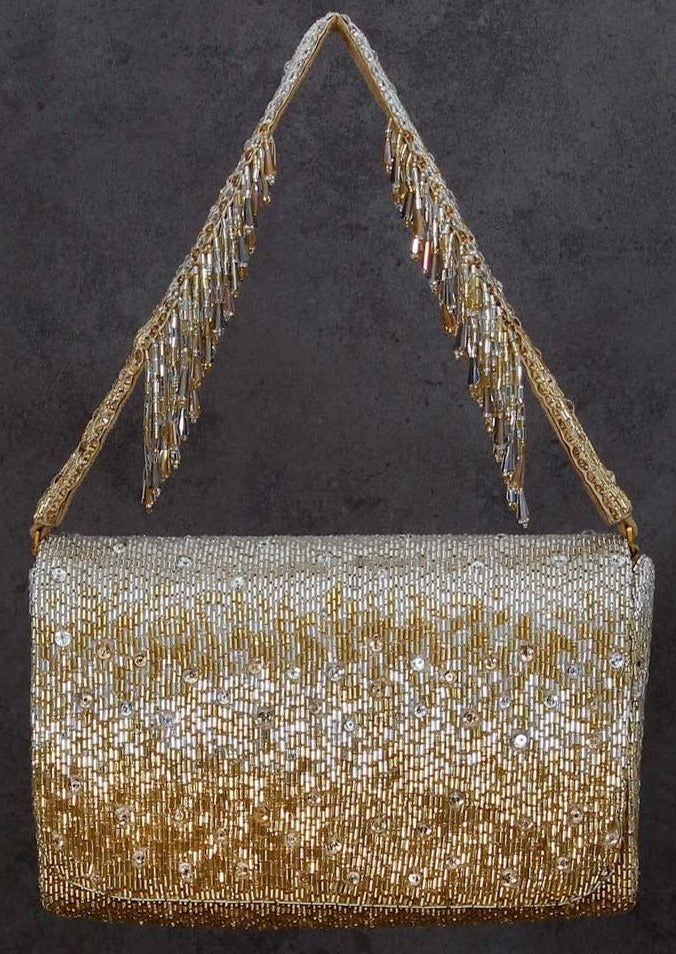 Éclat Flap Gold and Silver Purse