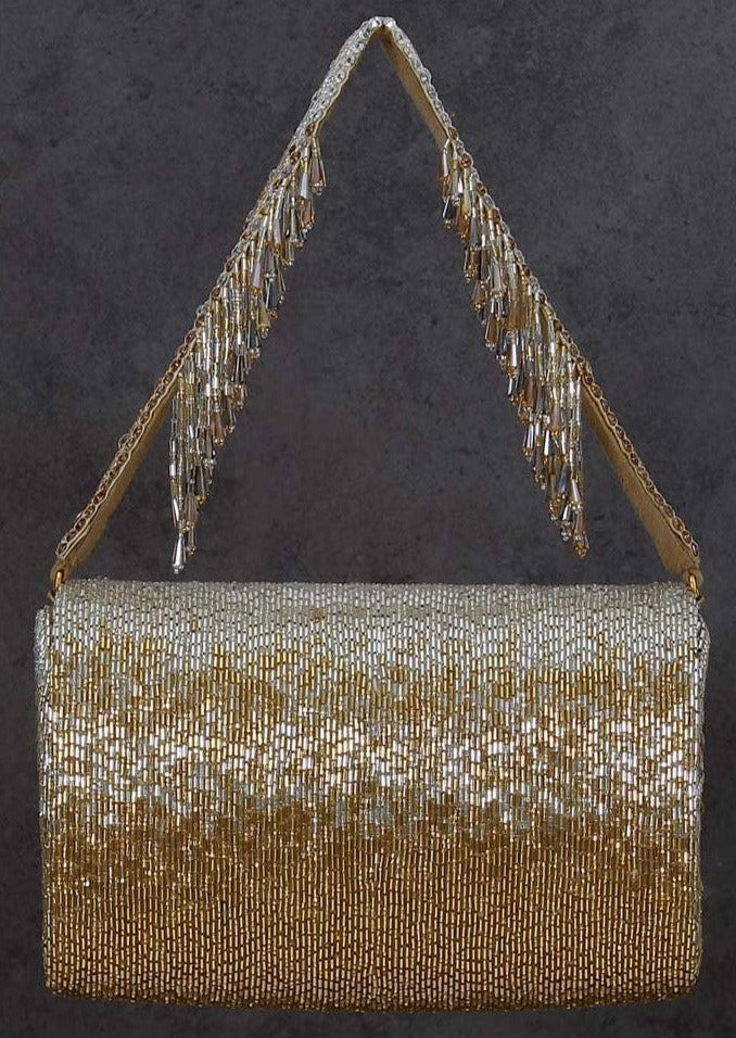 Éclat Flap Gold and Silver Purse
