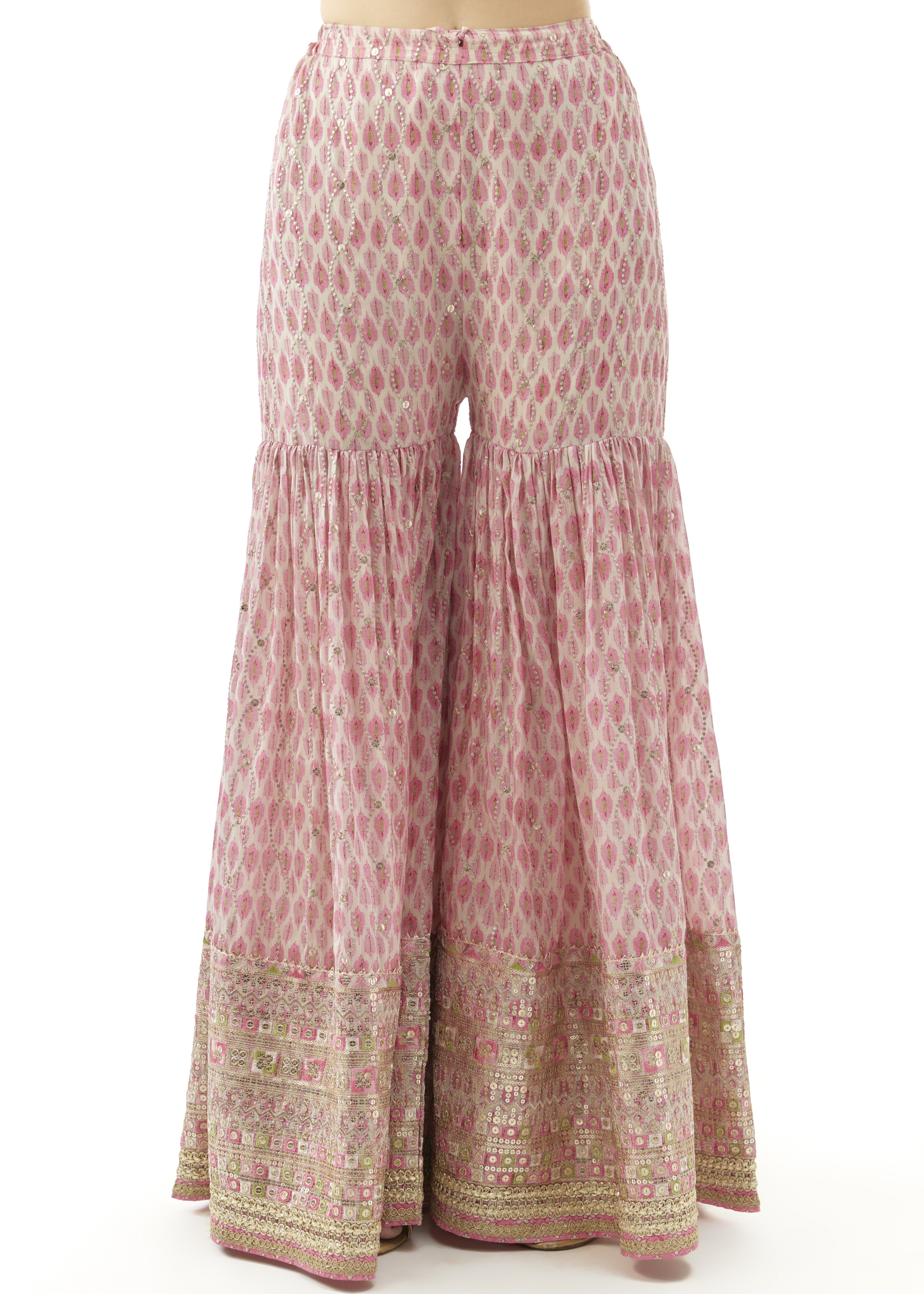 Pink Dhruvi Sharara Set