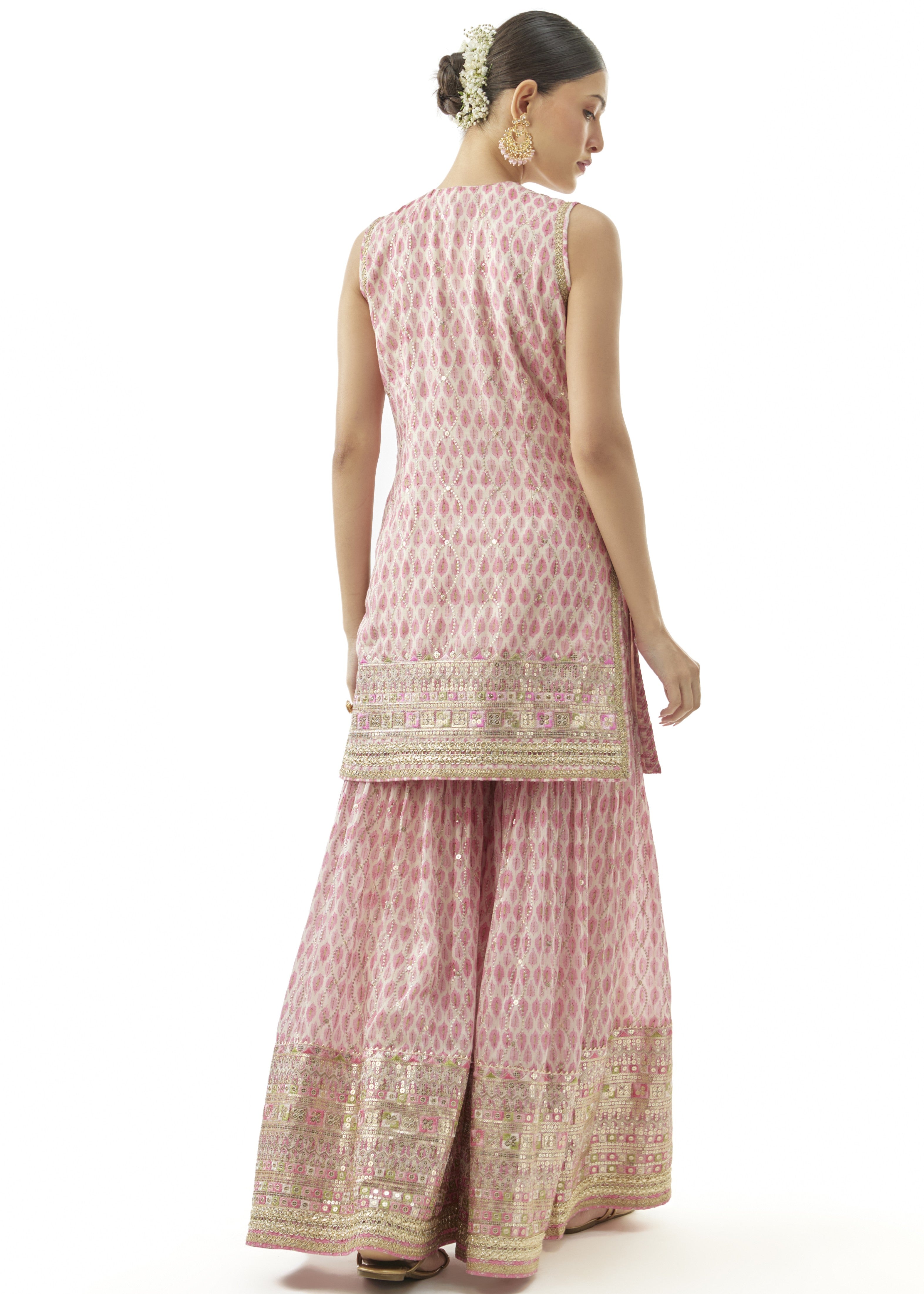 Pink Dhruvi Sharara Set