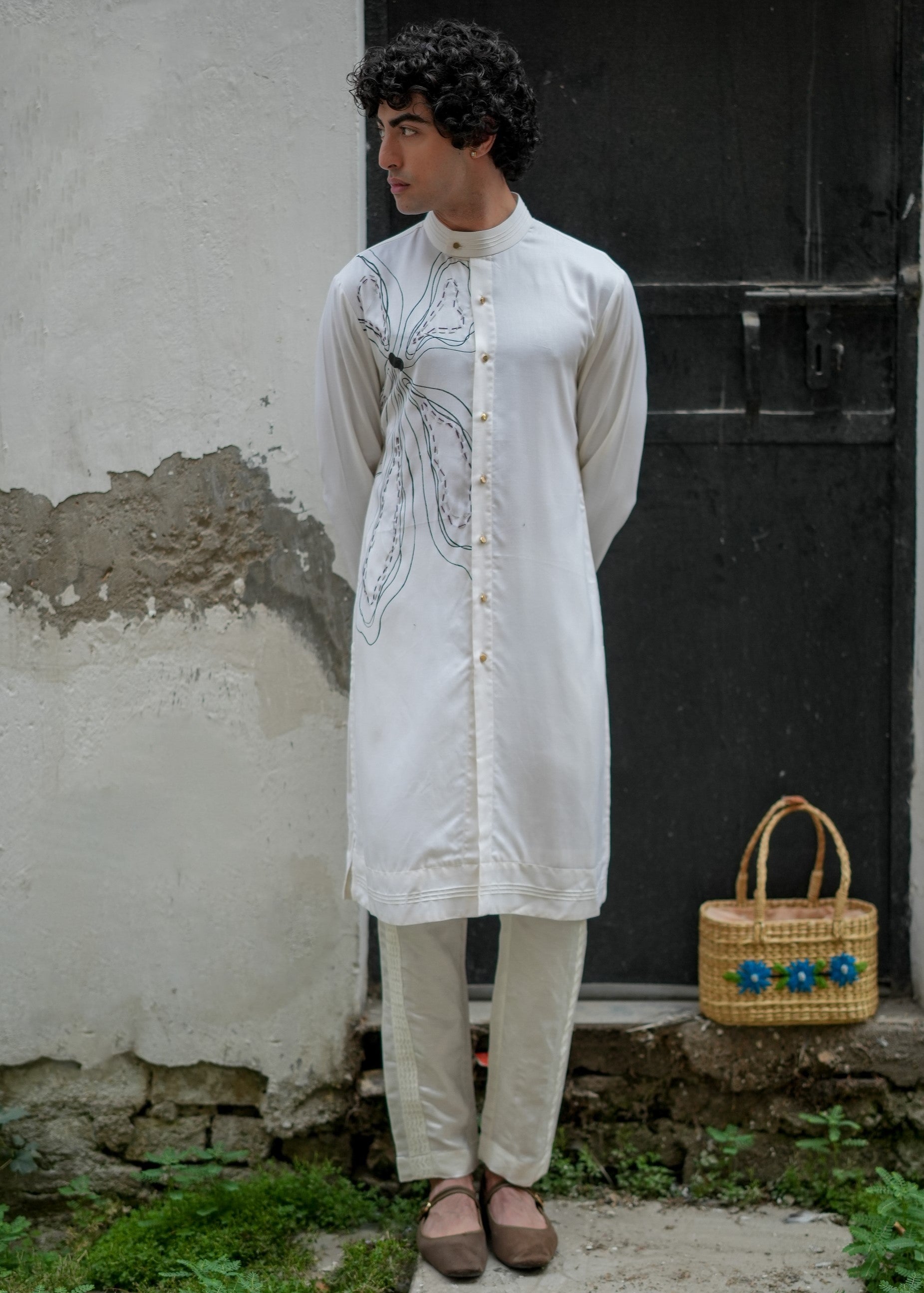 White Bloom Kurta