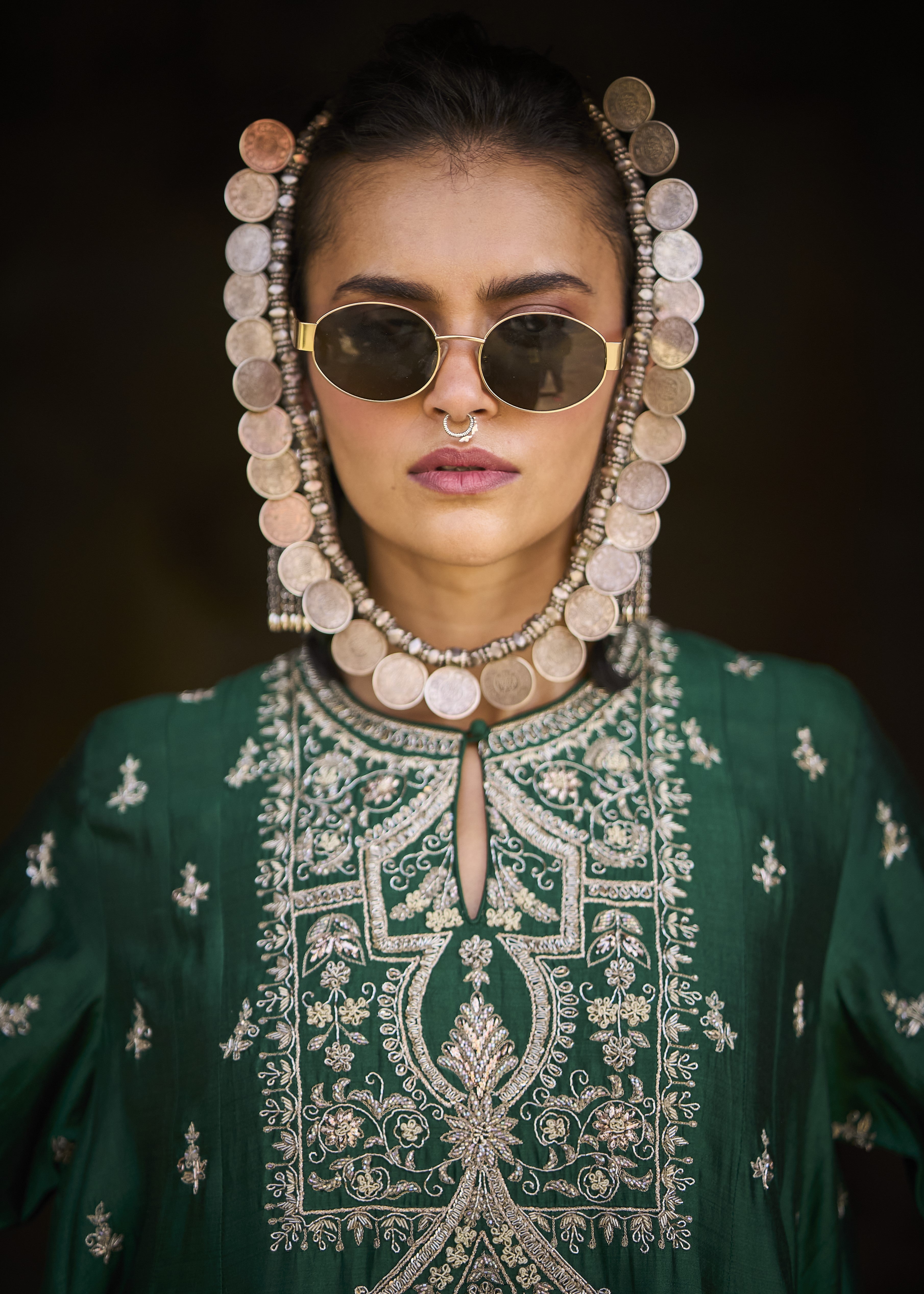 Emerald Green Tunic Set