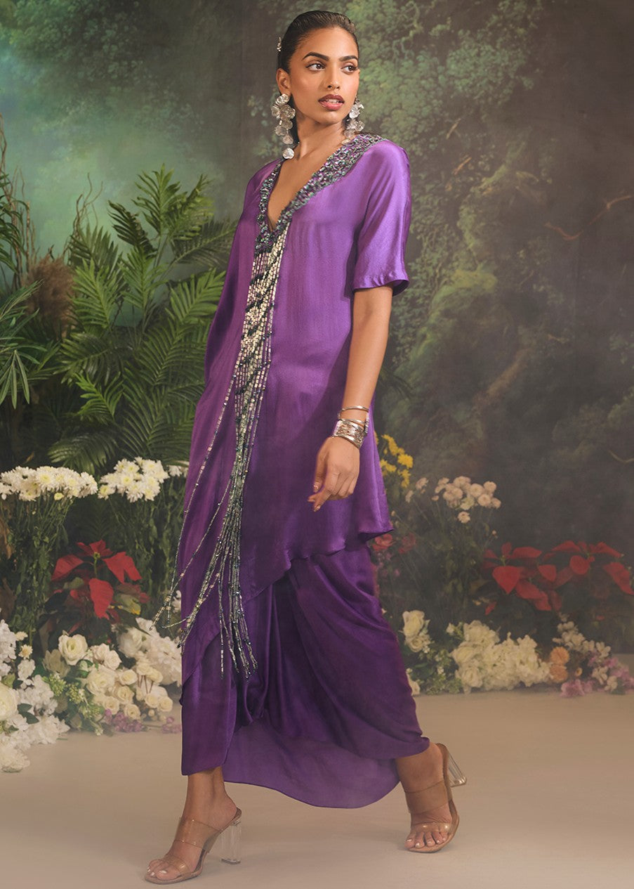 Purple Sage Kurta Set