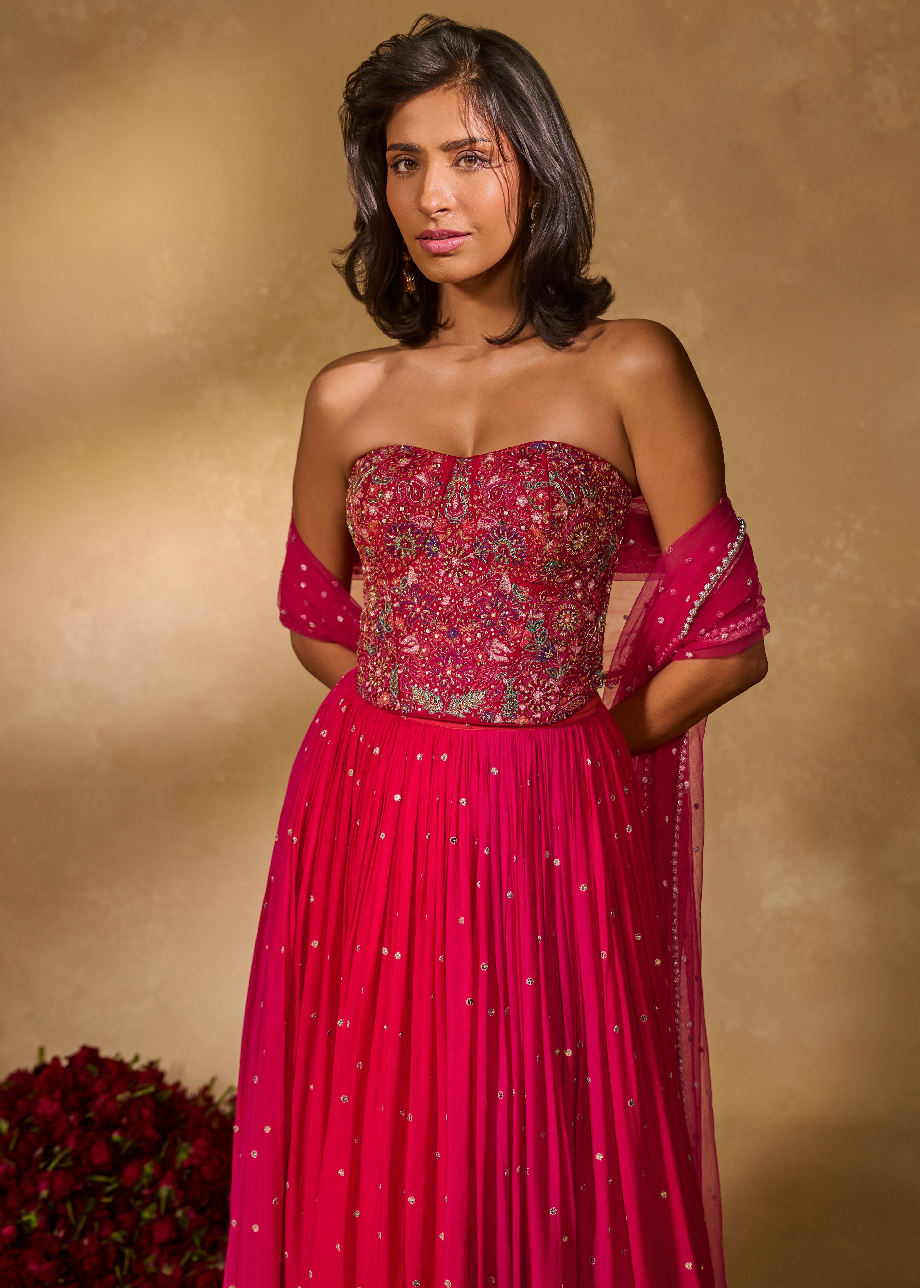 Aries Corset Lehenga