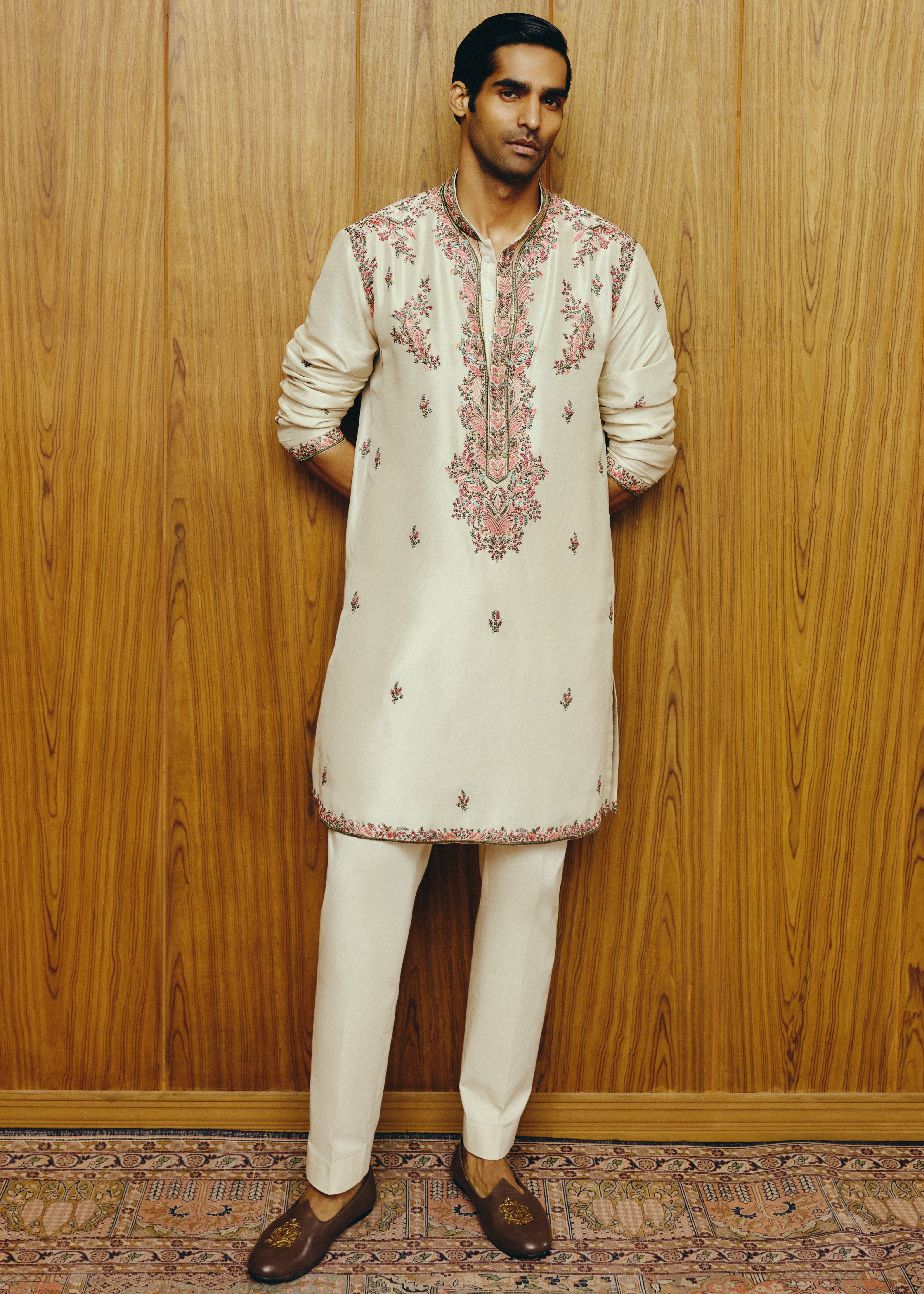Ivory Élan Kurta And Trouser