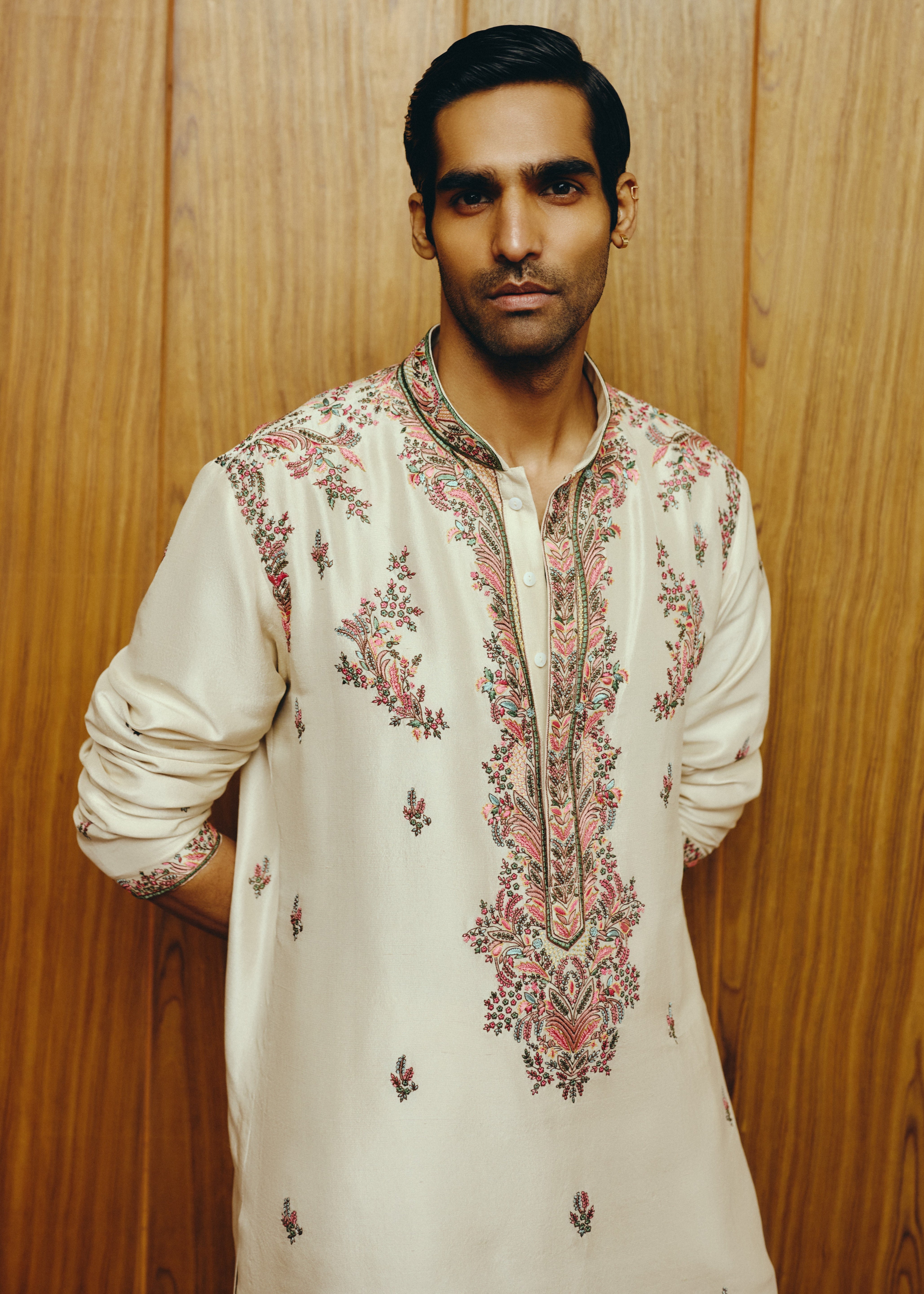 Ivory Élan Kurta And Trouser