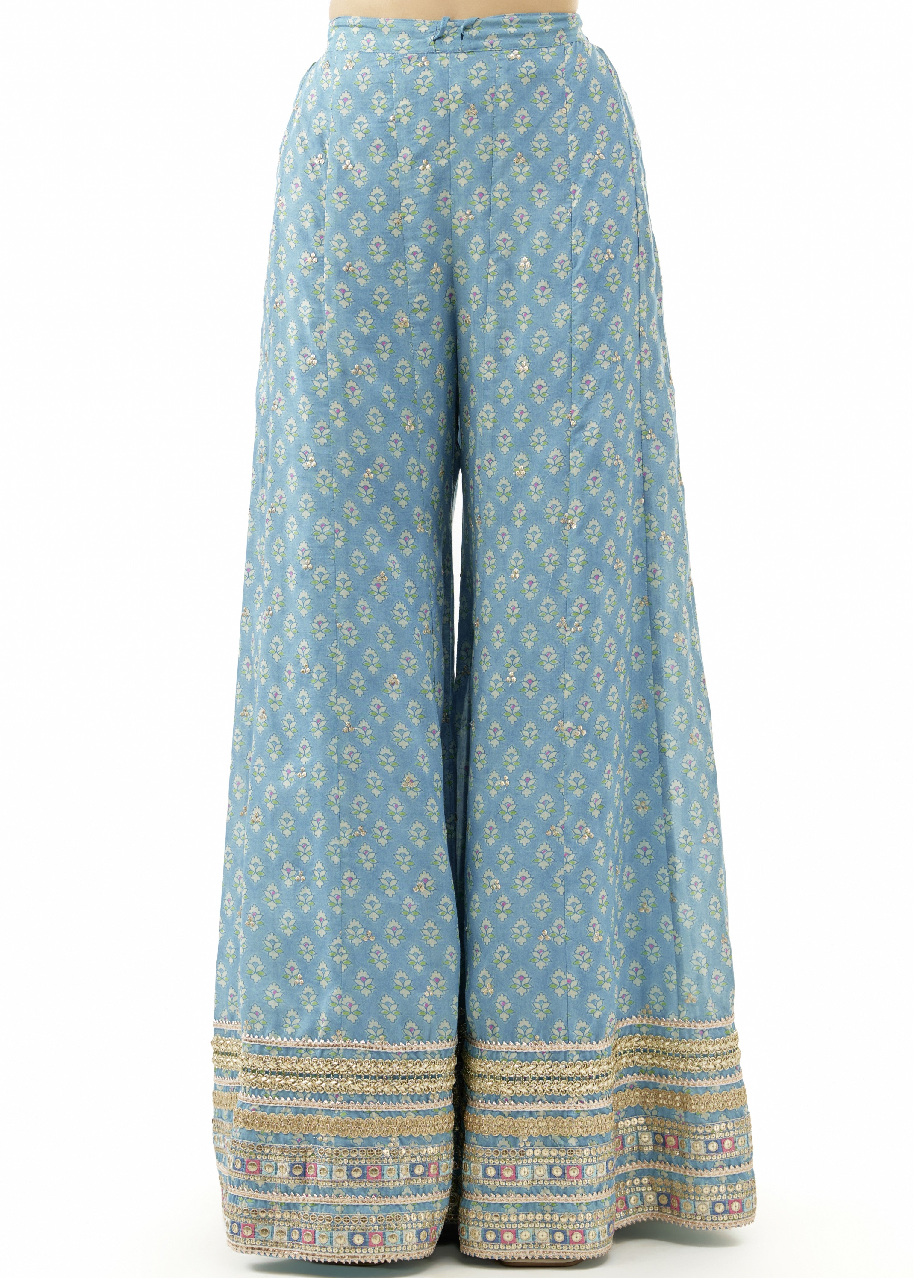 Blue Simoni Peplum Set