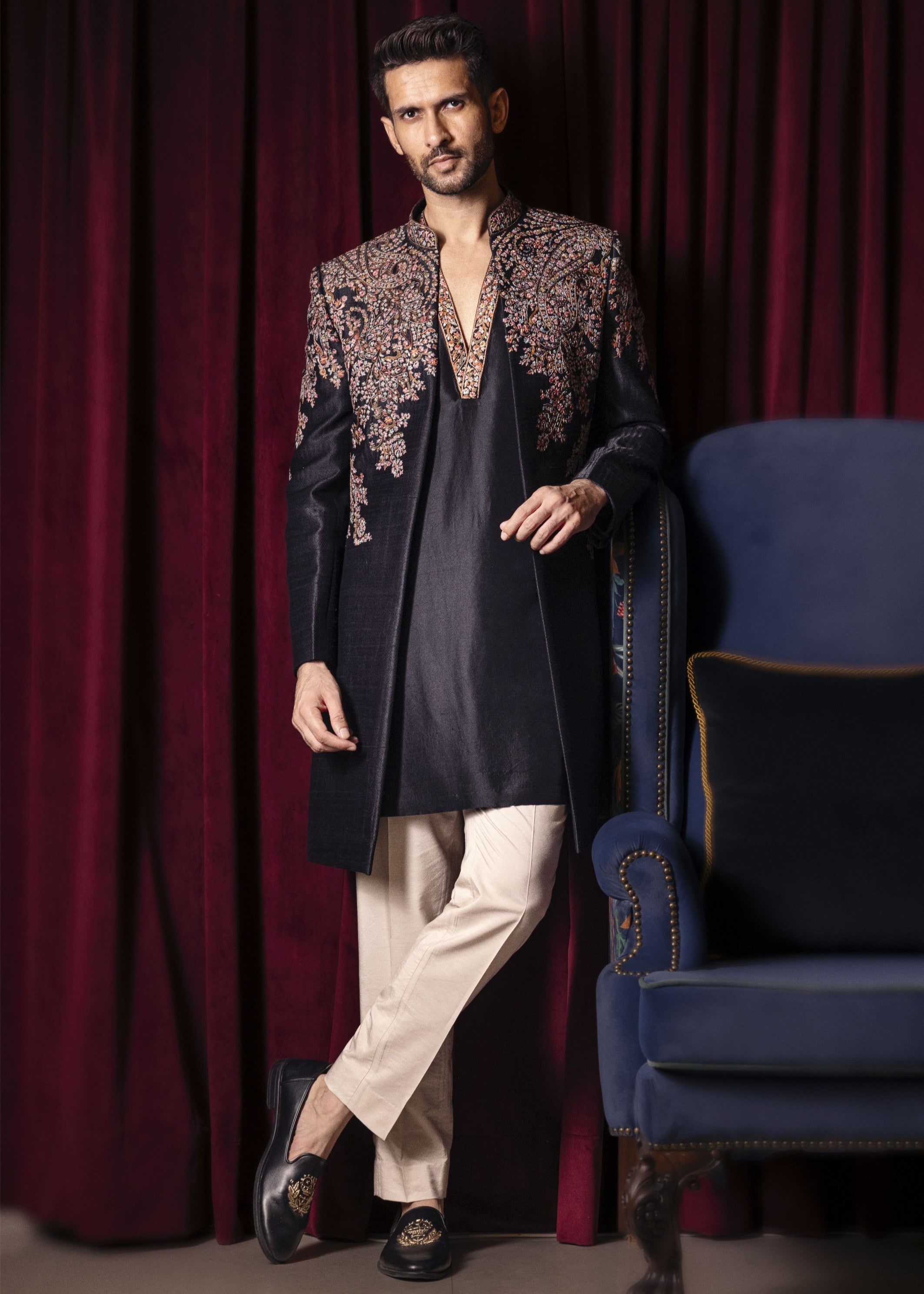 Nightroot Long Open Jacket Set
