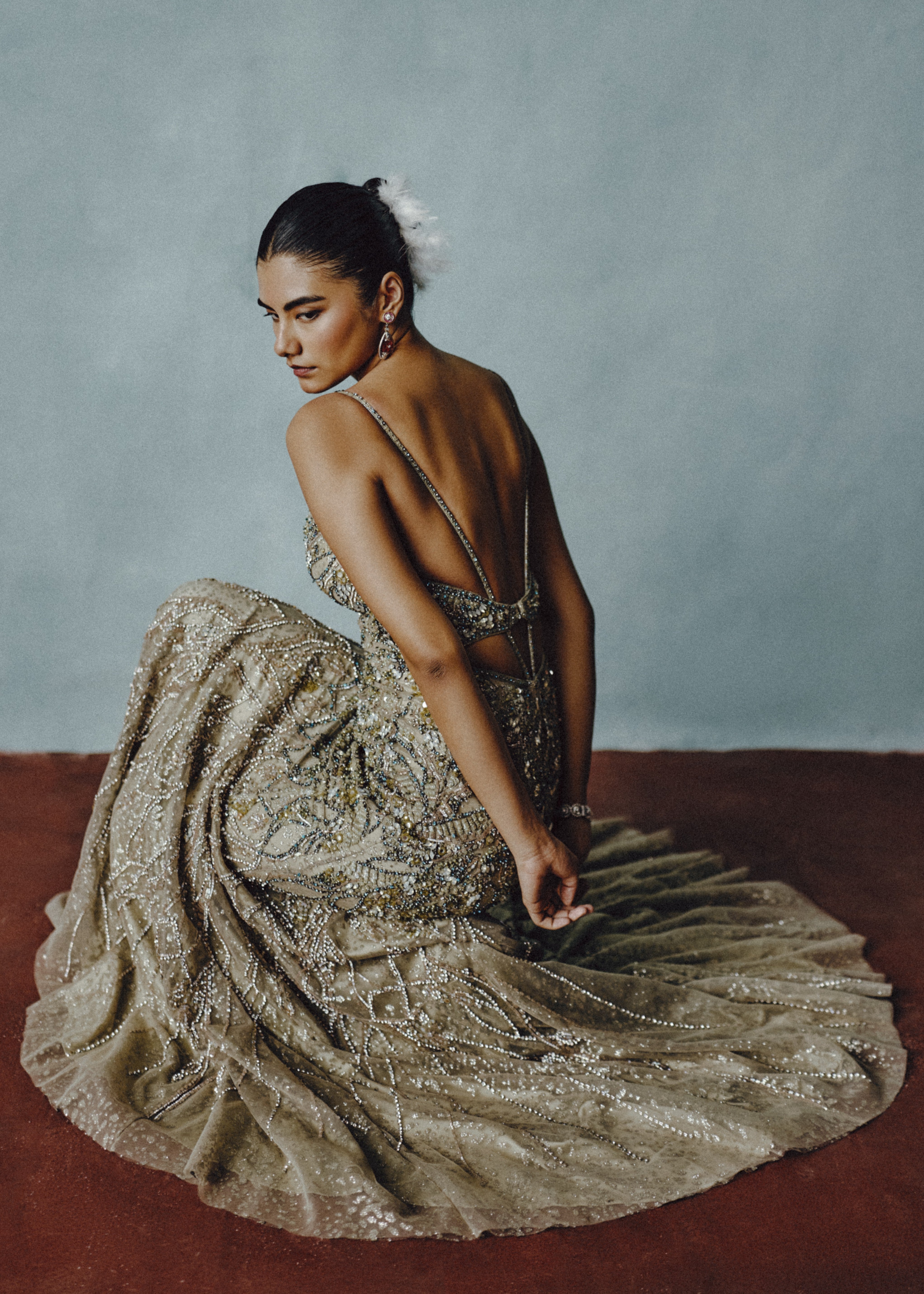 Gilded Stellar Embellished Gown
